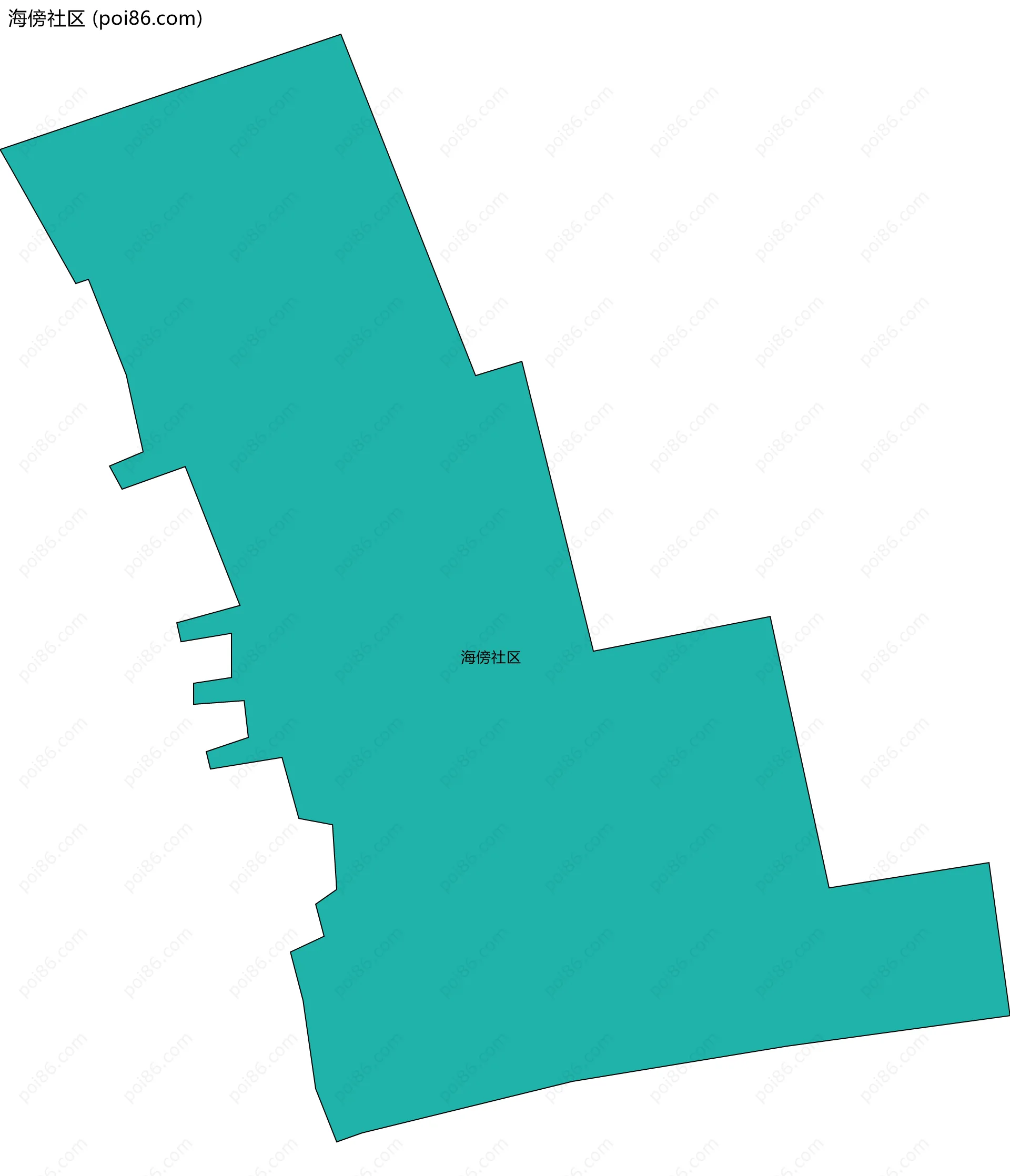 海傍社区边界地图