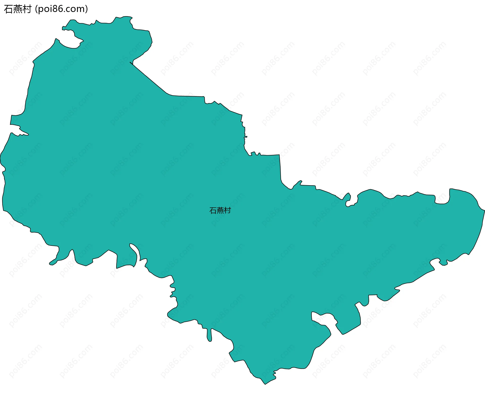 石燕村边界地图