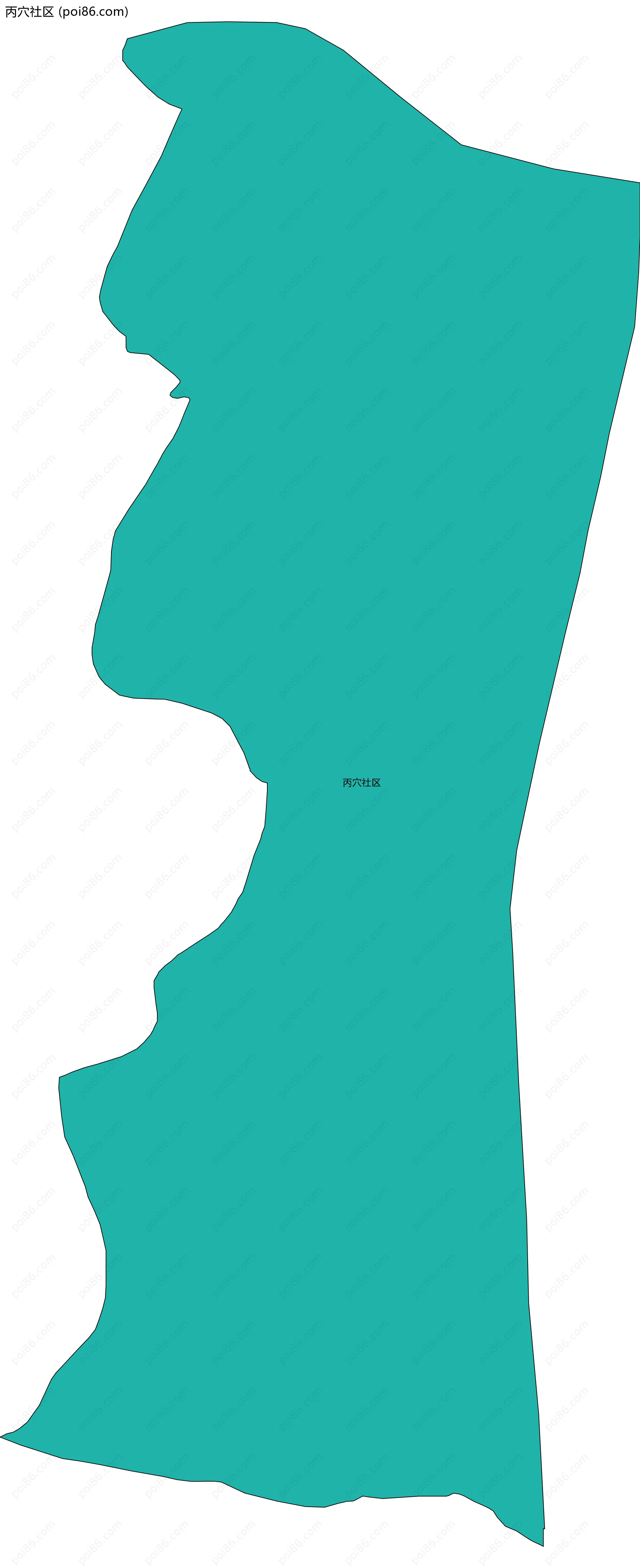 丙穴社区边界地图