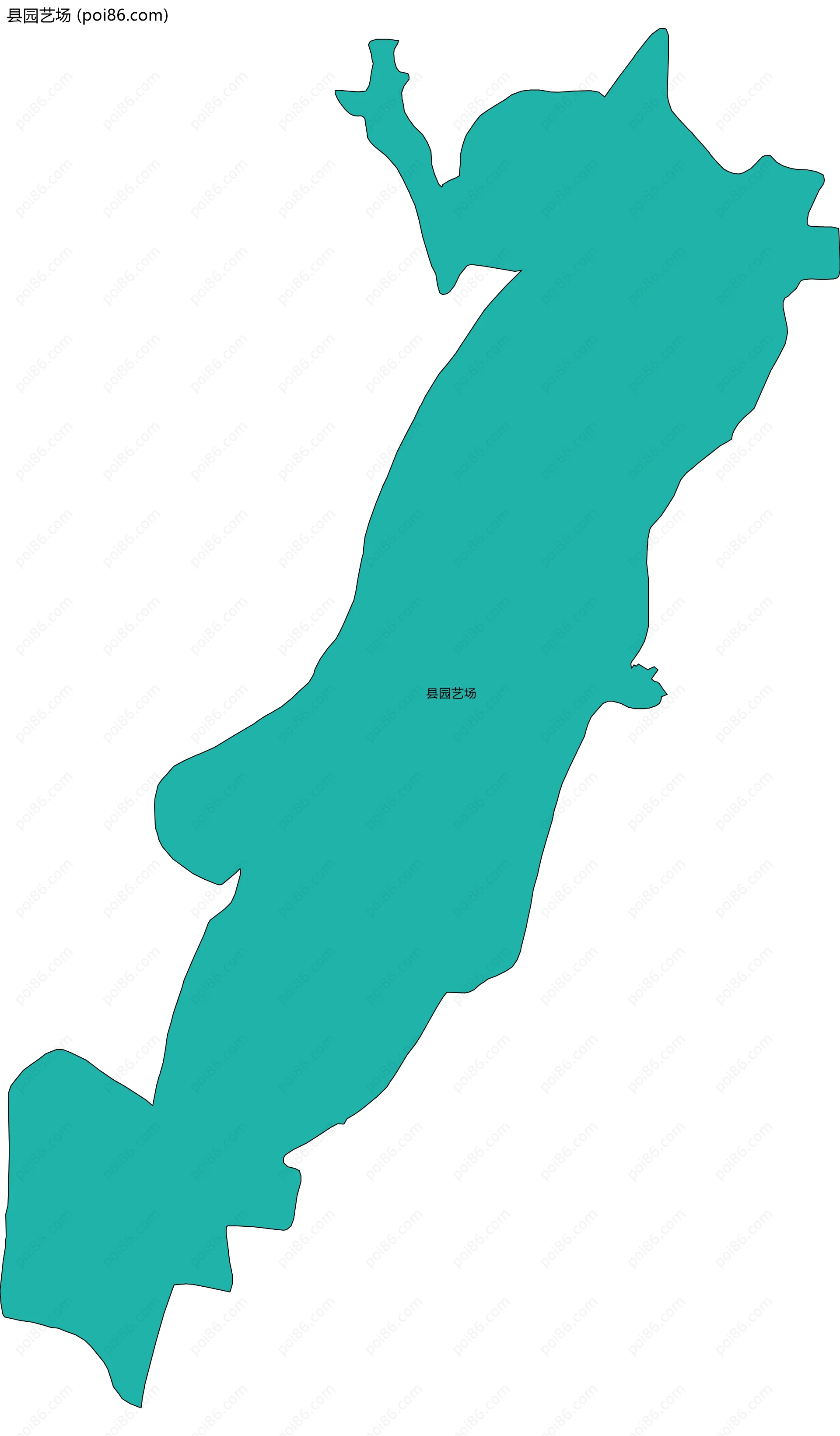 县园艺场边界地图