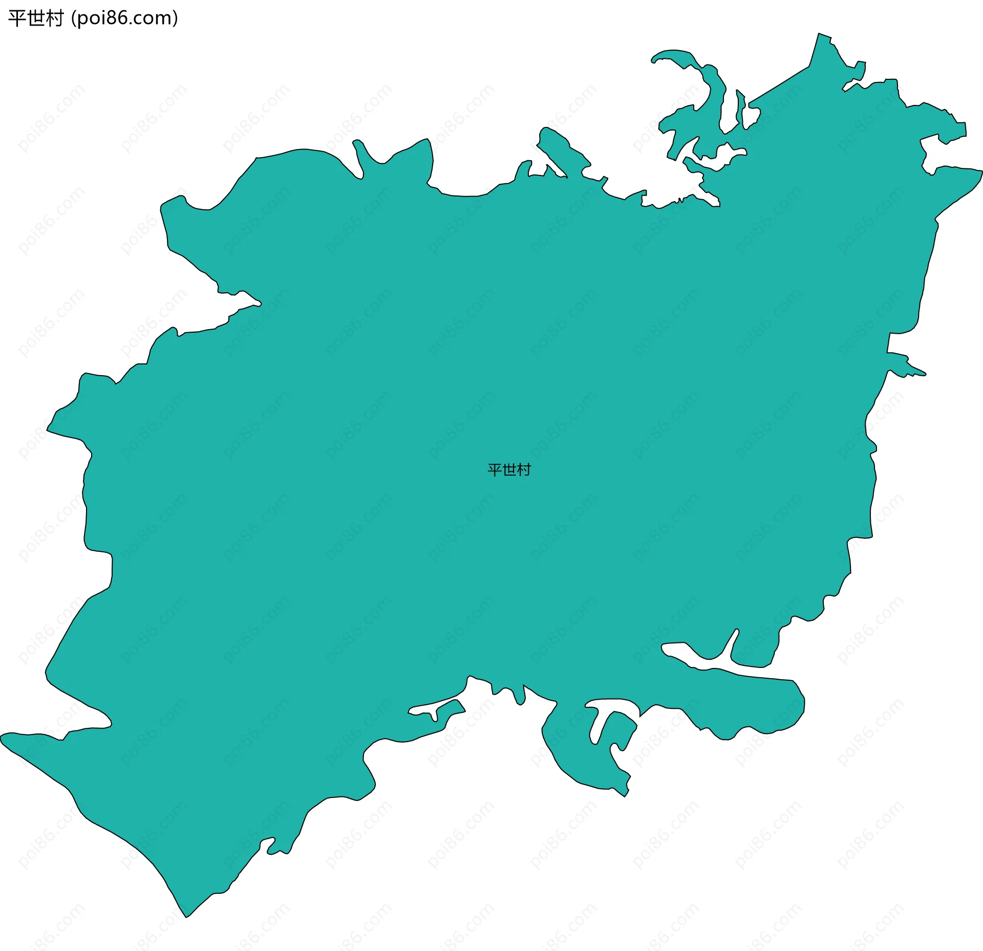 平世村边界地图