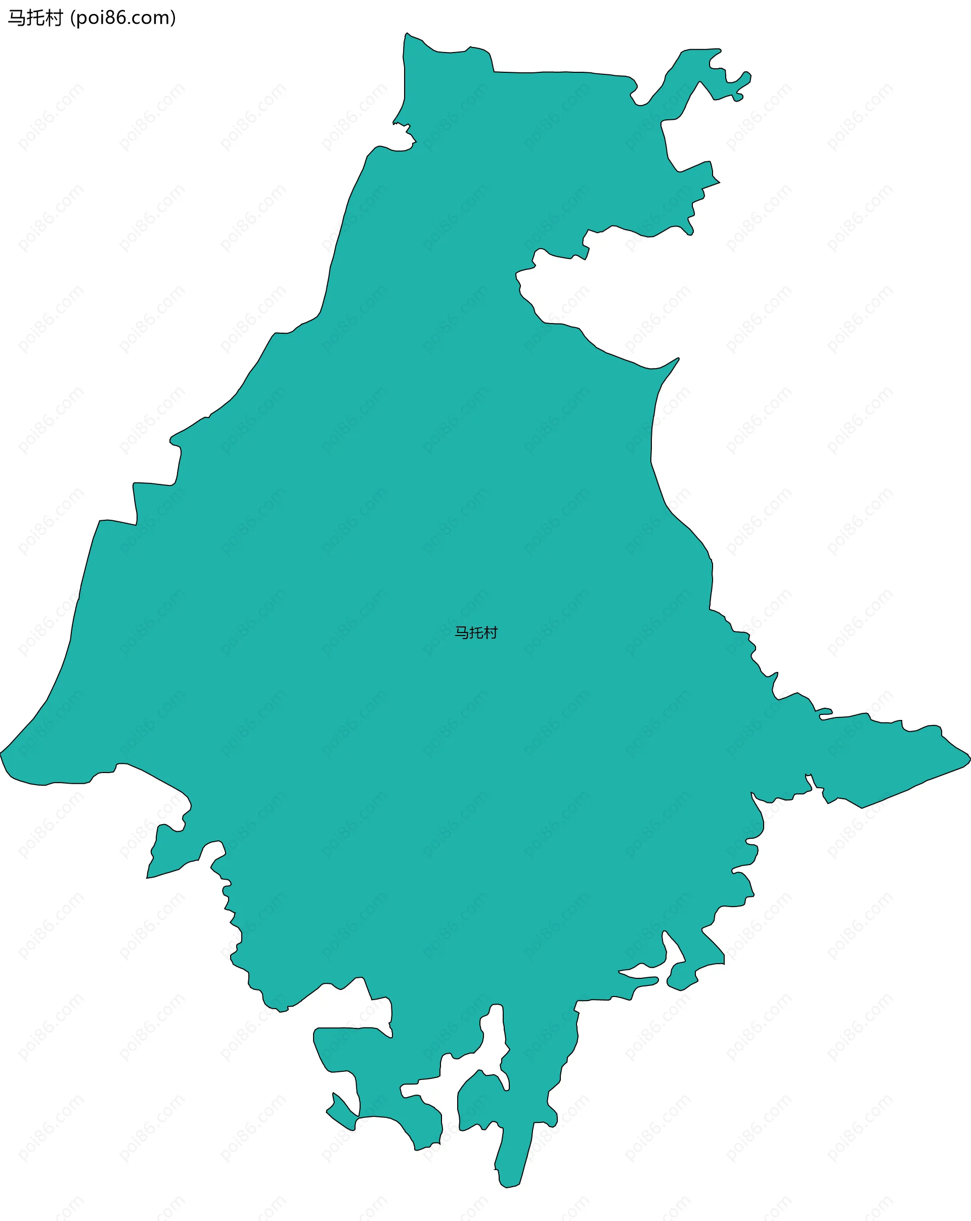 马托村边界地图