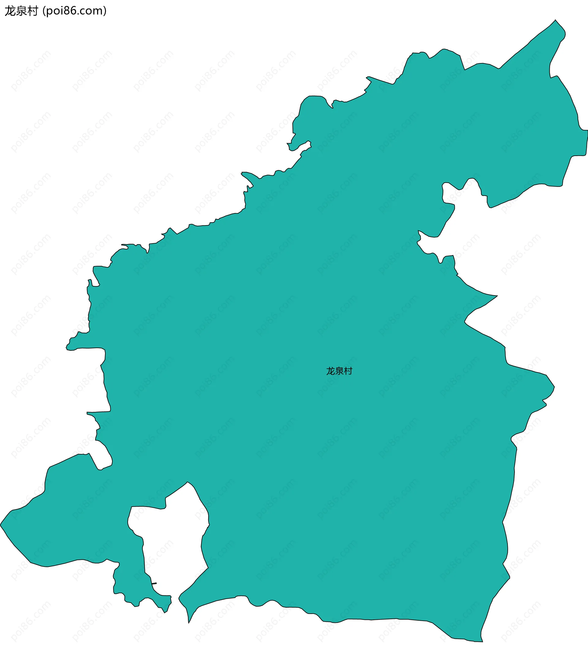 龙泉村边界地图