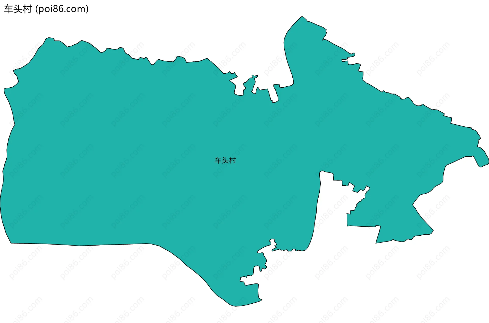 车头村边界地图