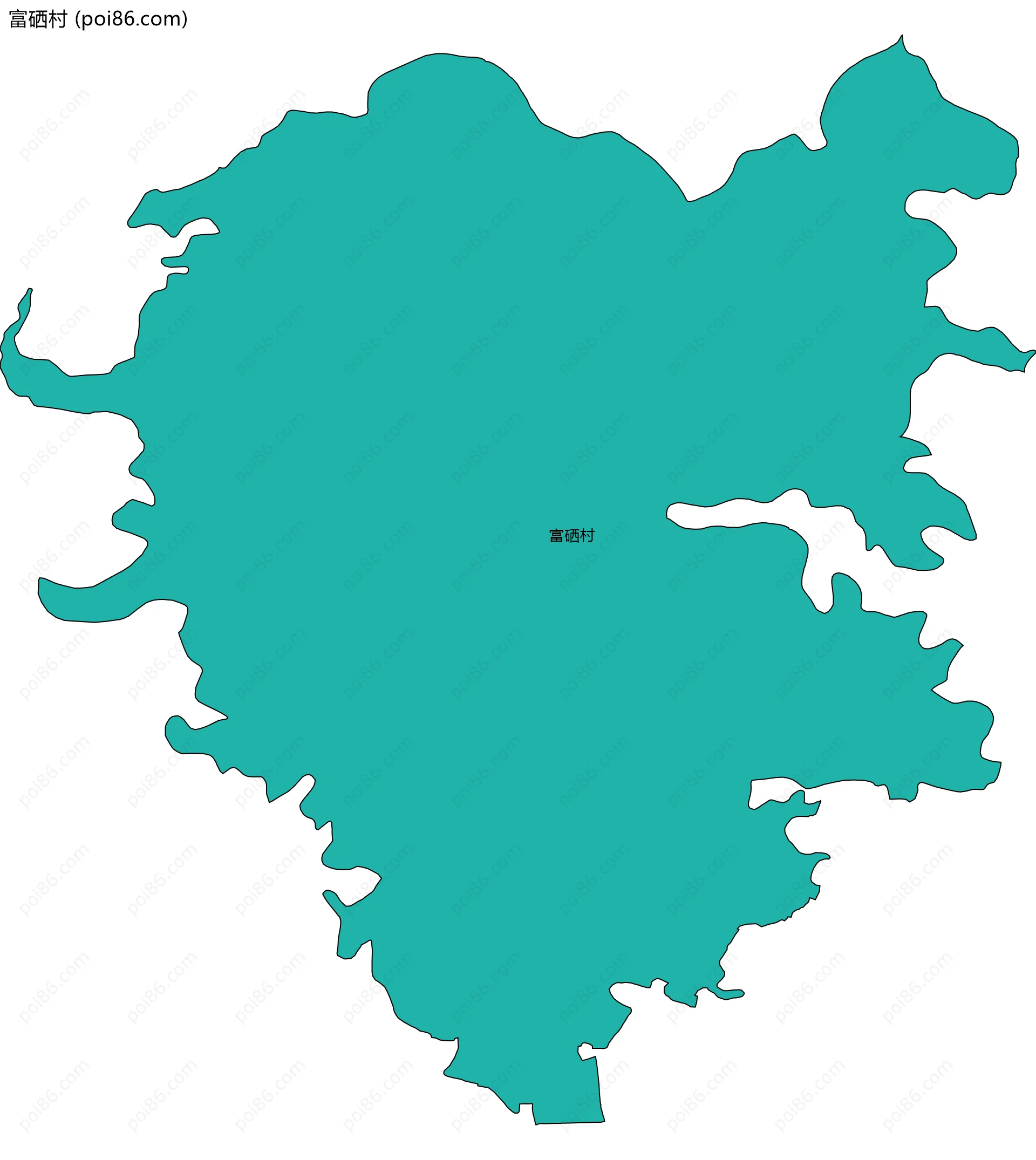 富硒村边界地图