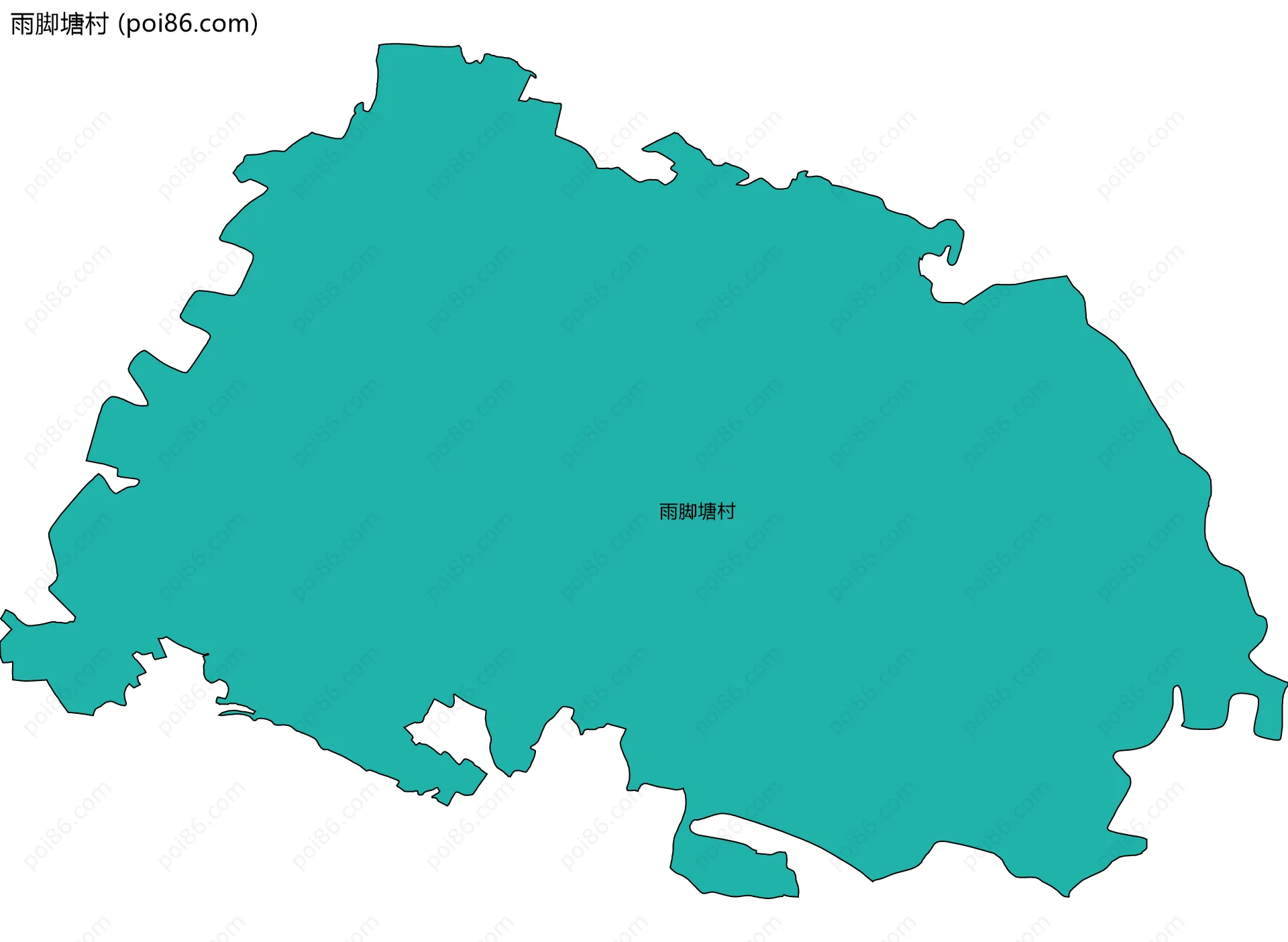 雨脚塘村边界地图