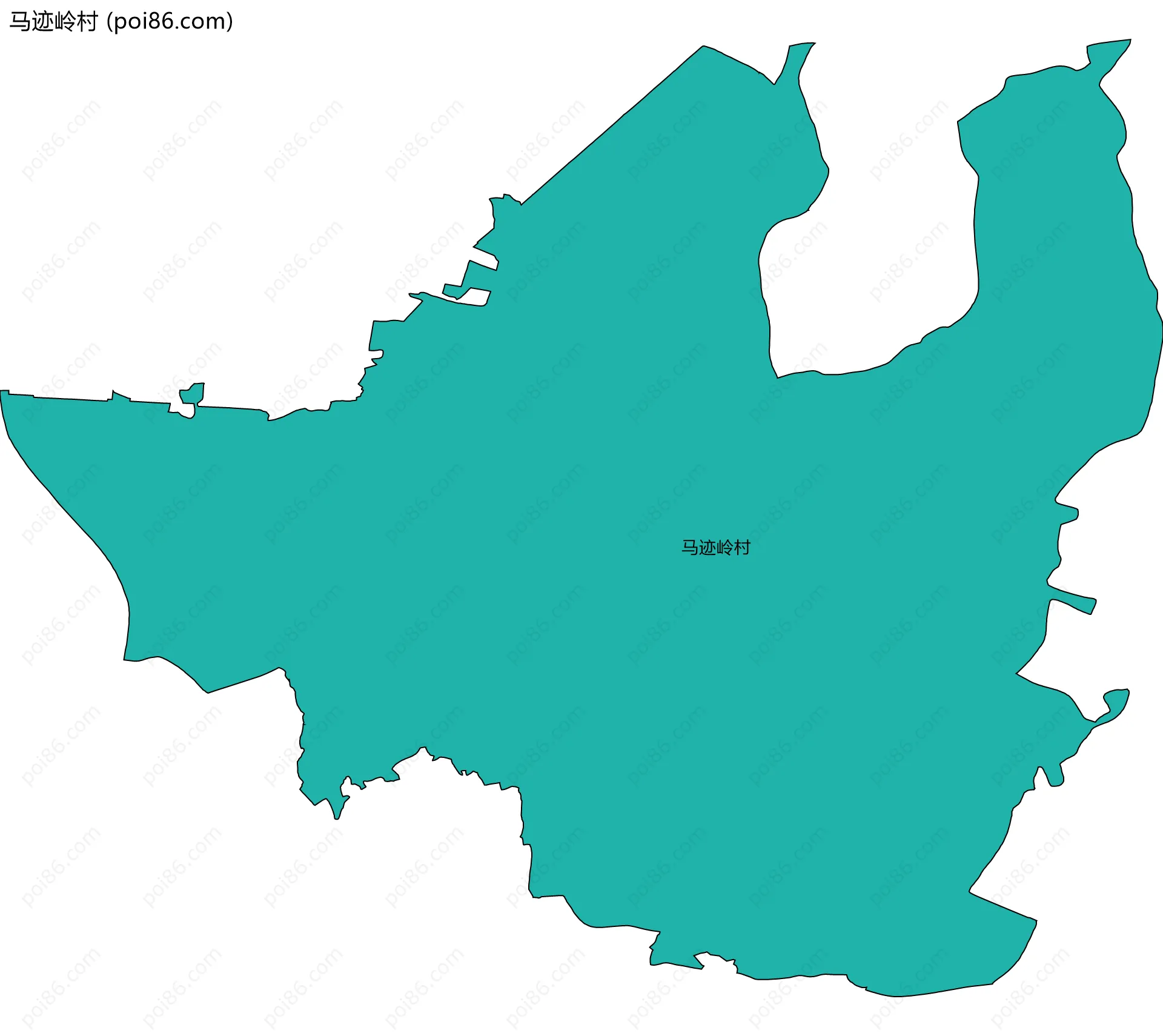 马迹岭村边界地图