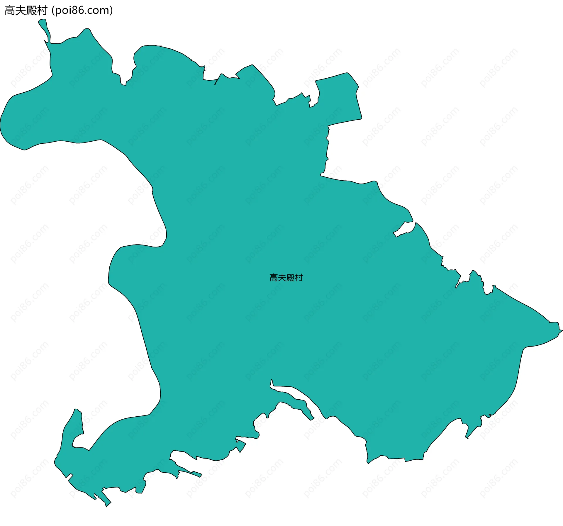 高夫殿村边界地图