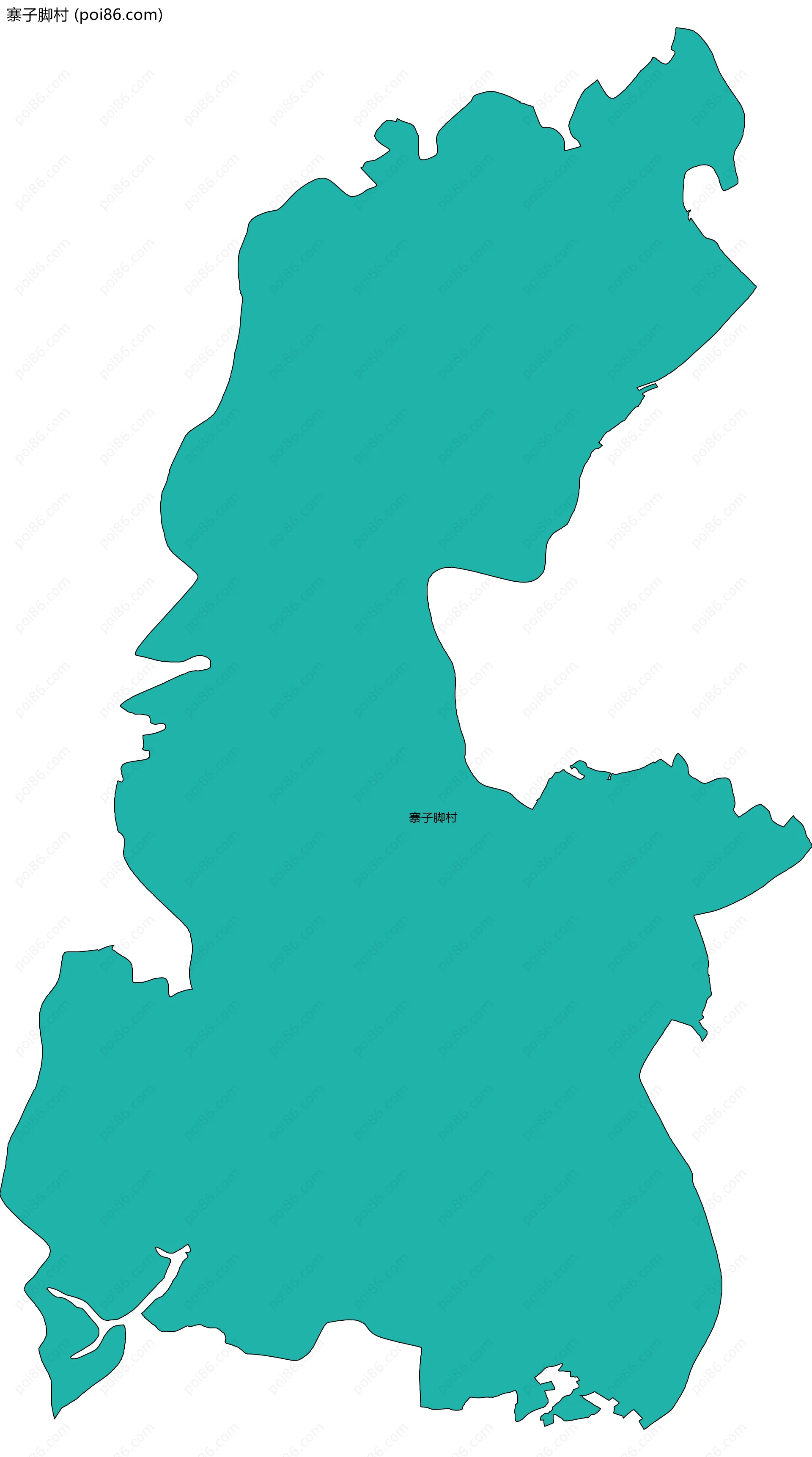 寨子脚村边界地图