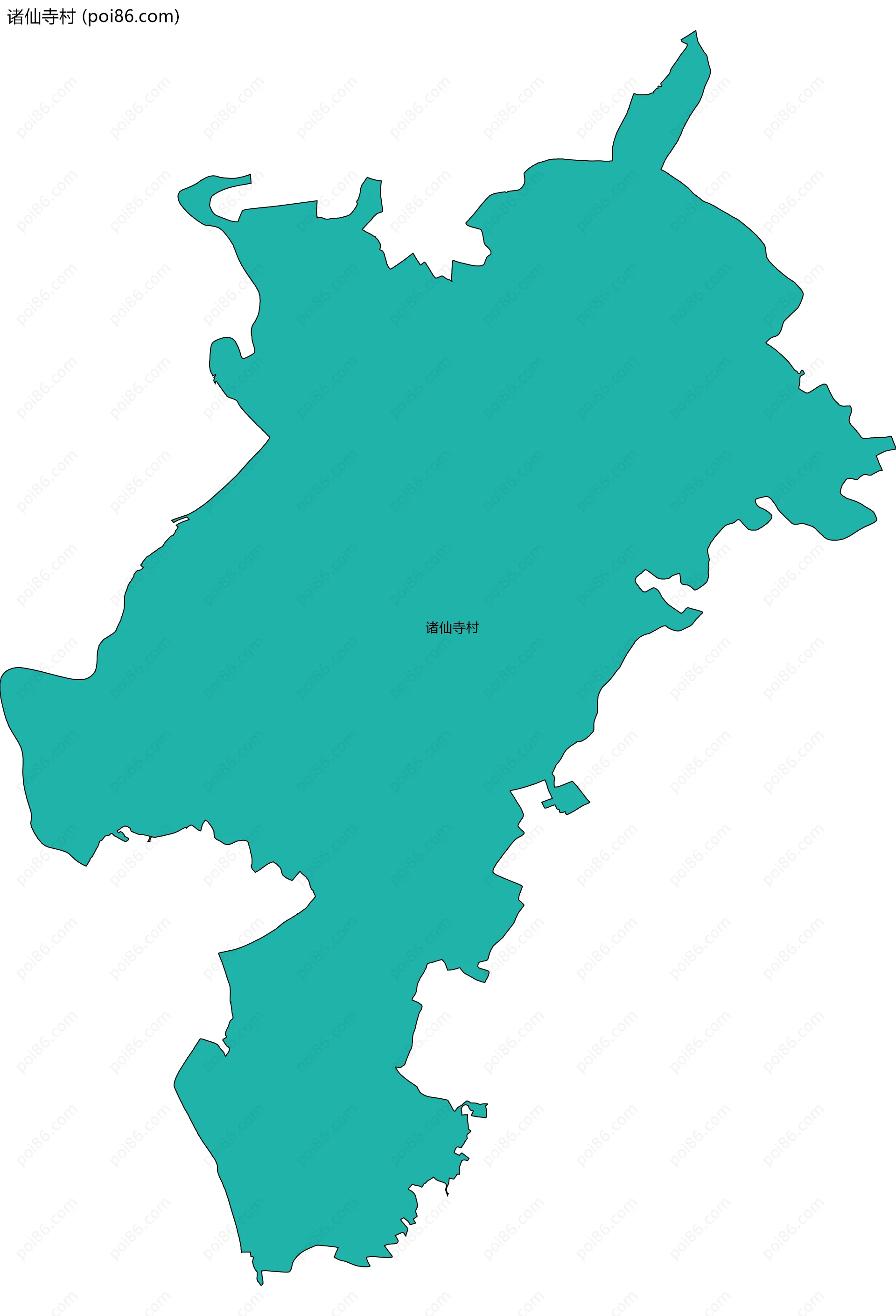 诸仙寺村边界地图