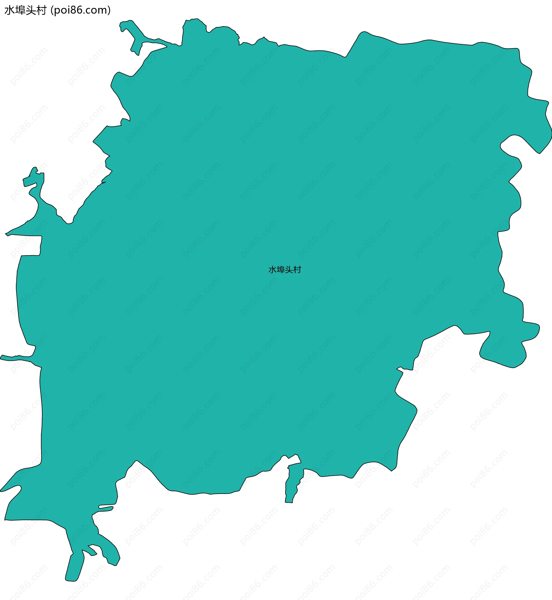 水埠头村边界地图