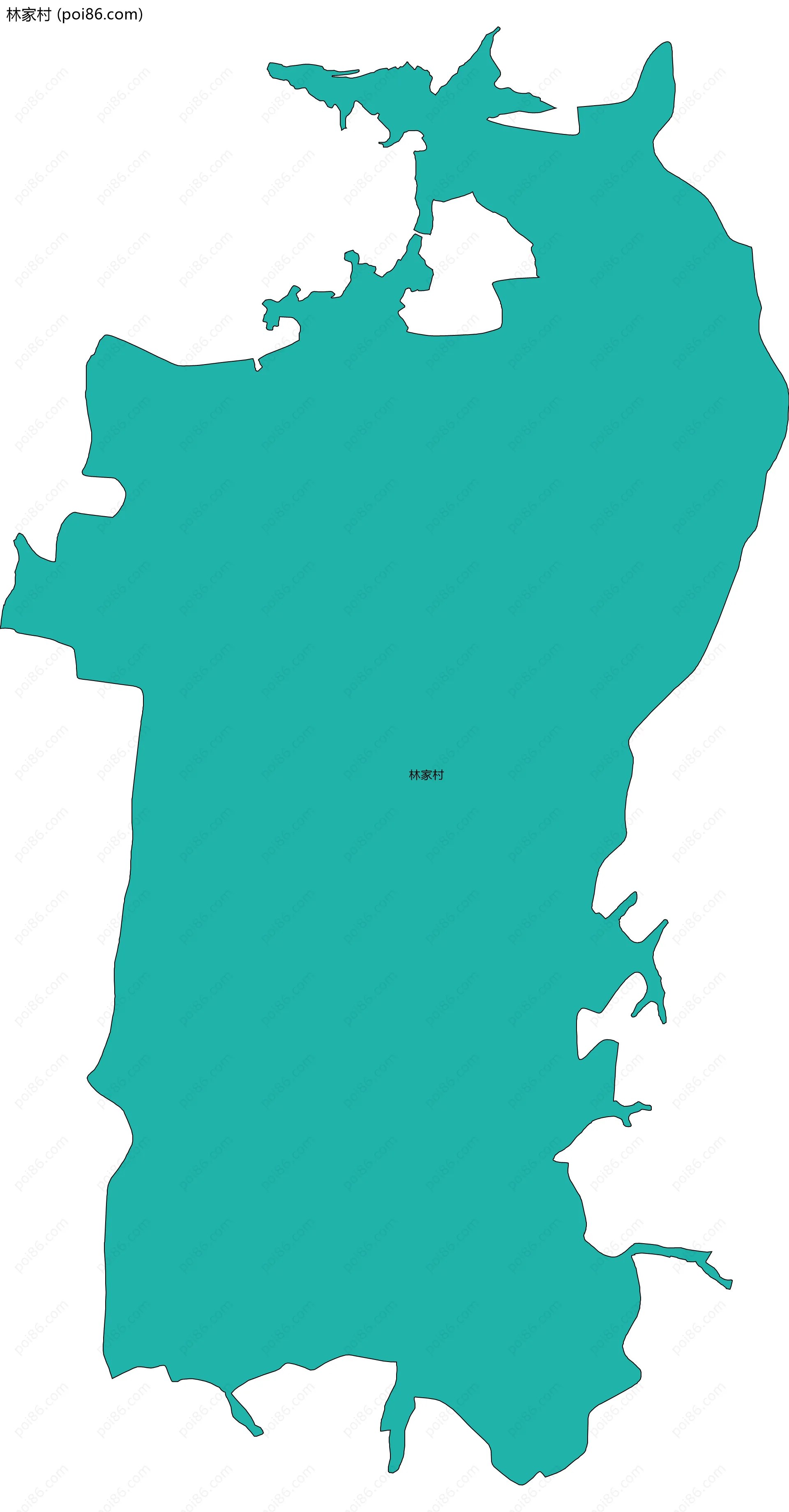 林家村边界地图