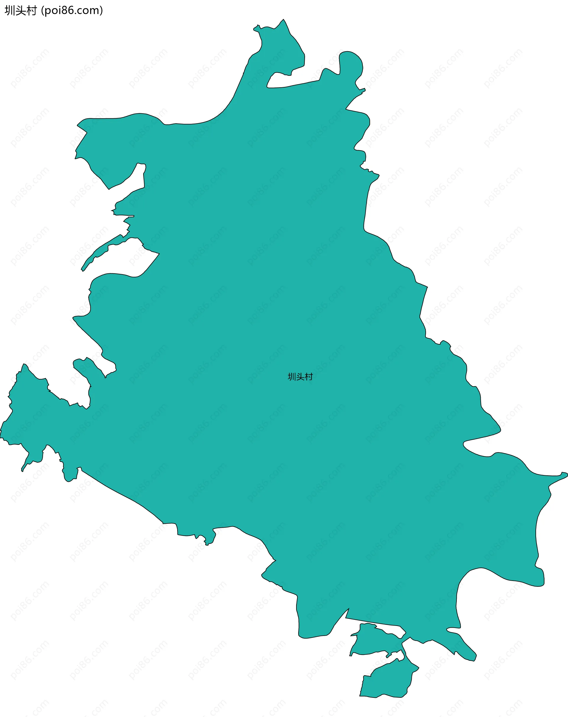 圳头村边界地图