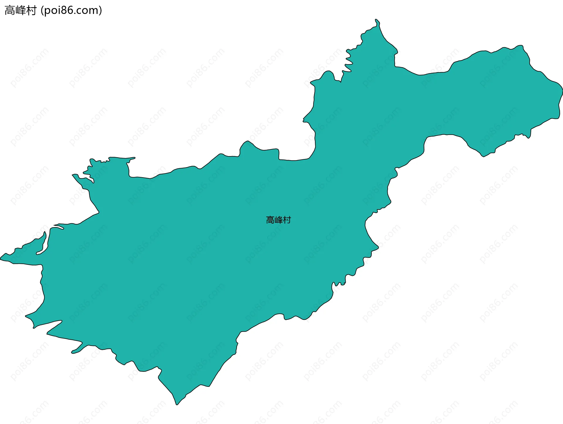 高峰村边界地图