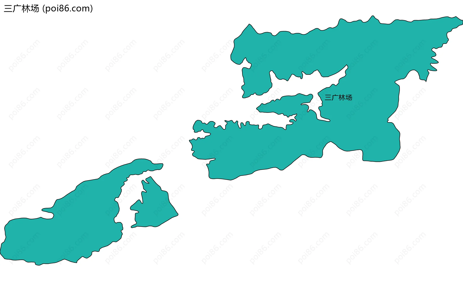 三广林场边界地图