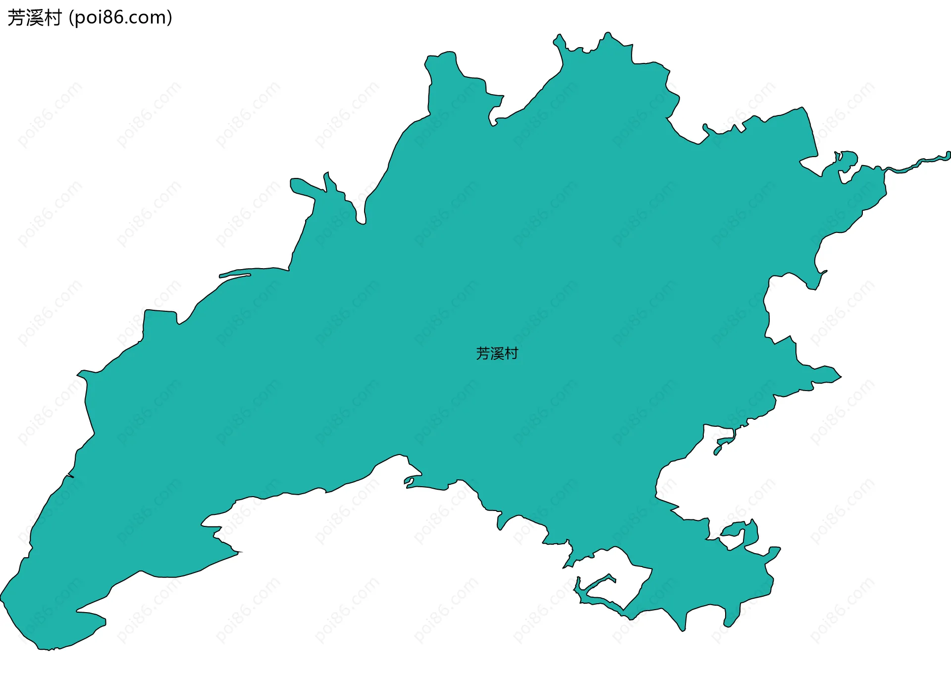 芳溪村边界地图