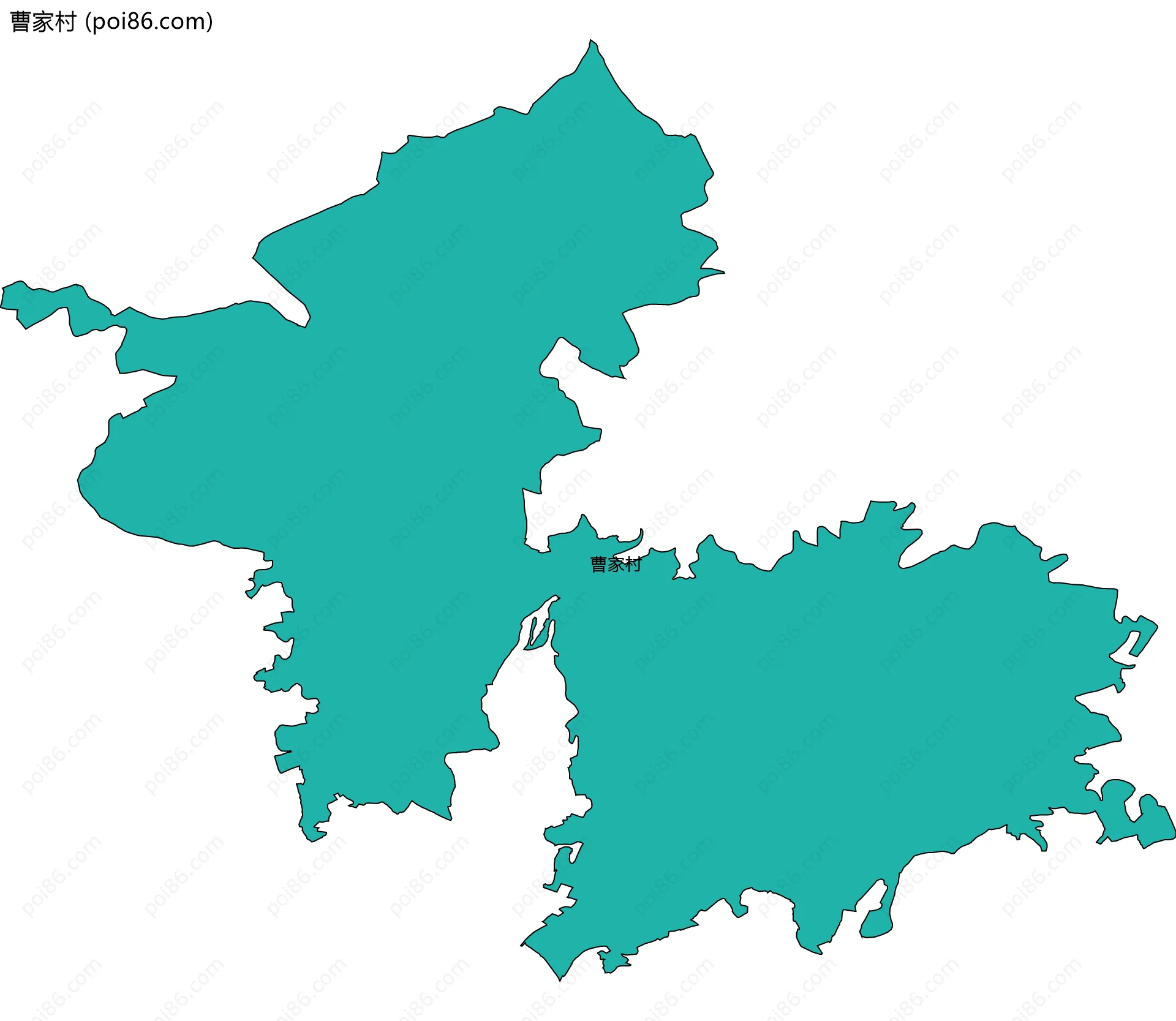 曹家村边界地图