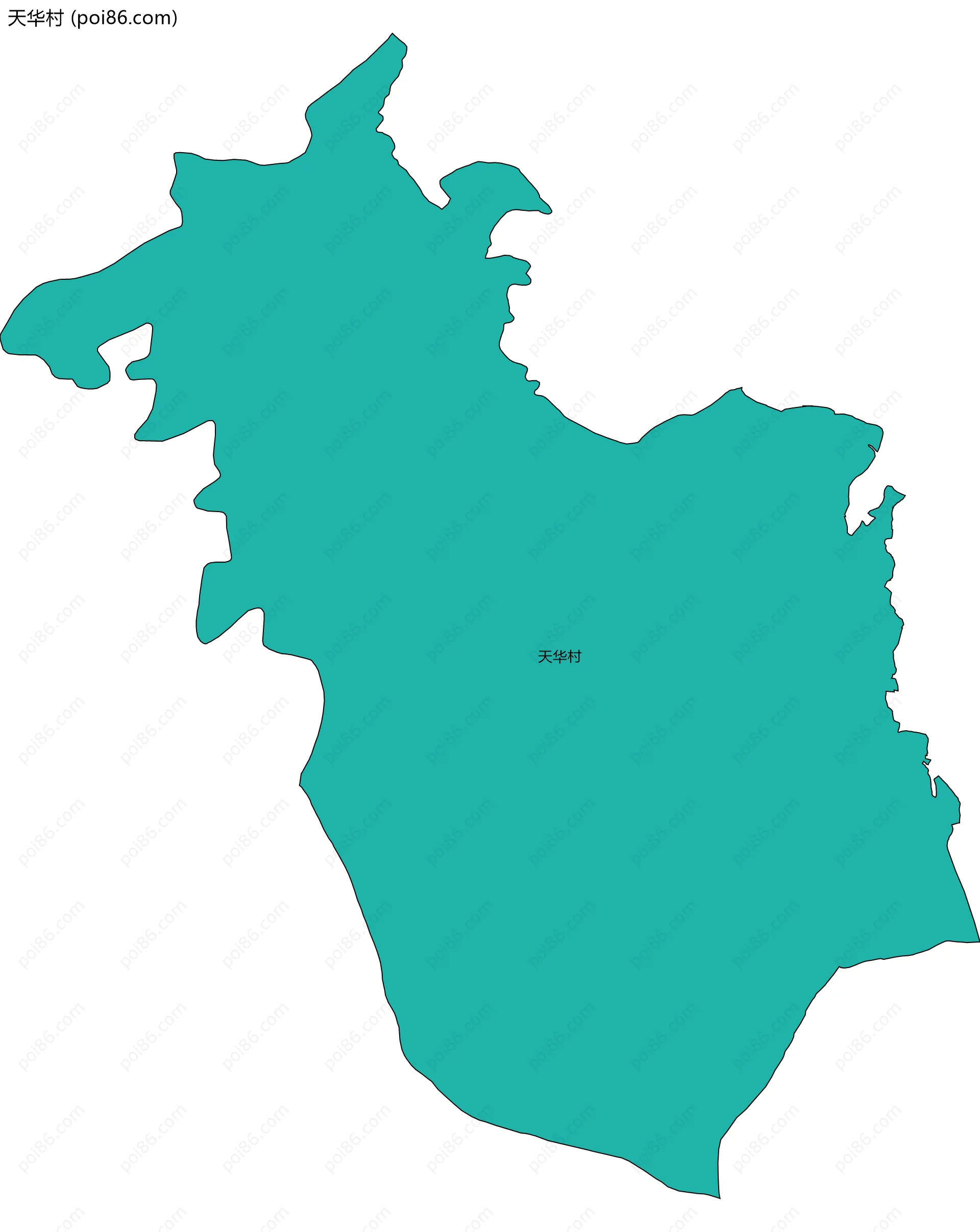 天华村边界地图