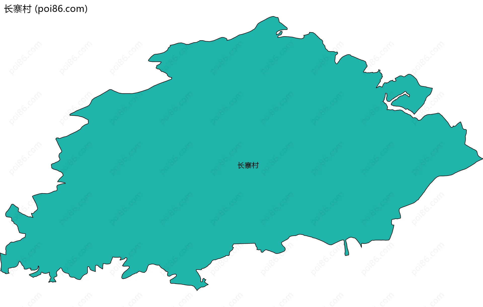 长寨村边界地图