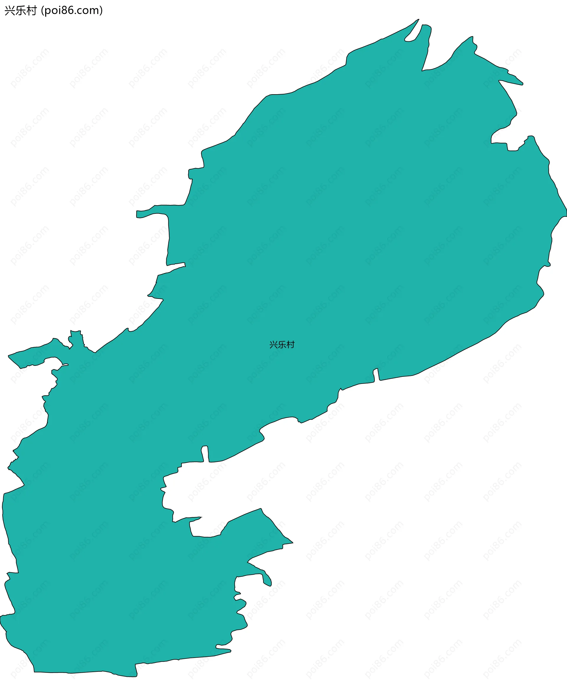 兴乐村边界地图