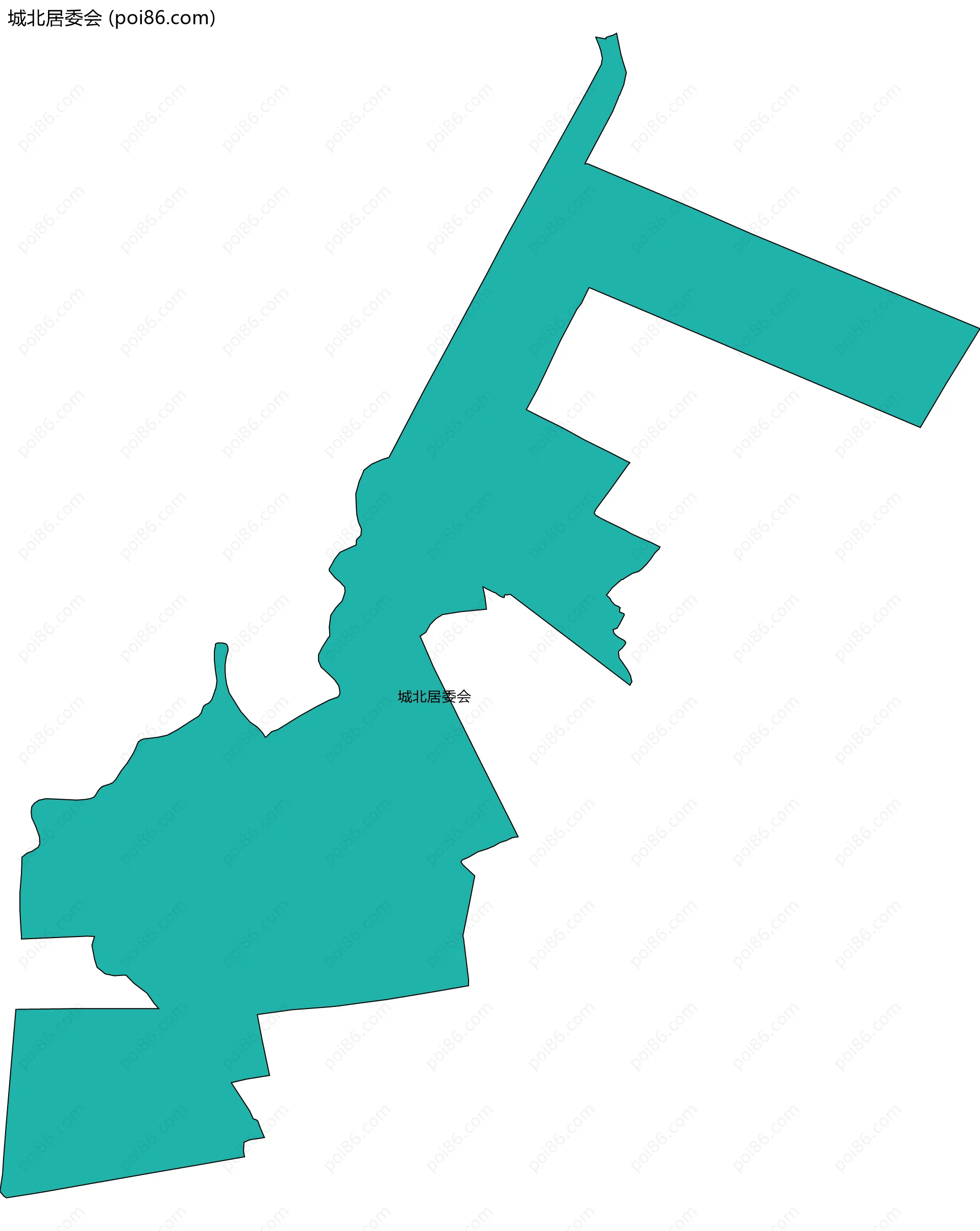 城北居委会边界地图