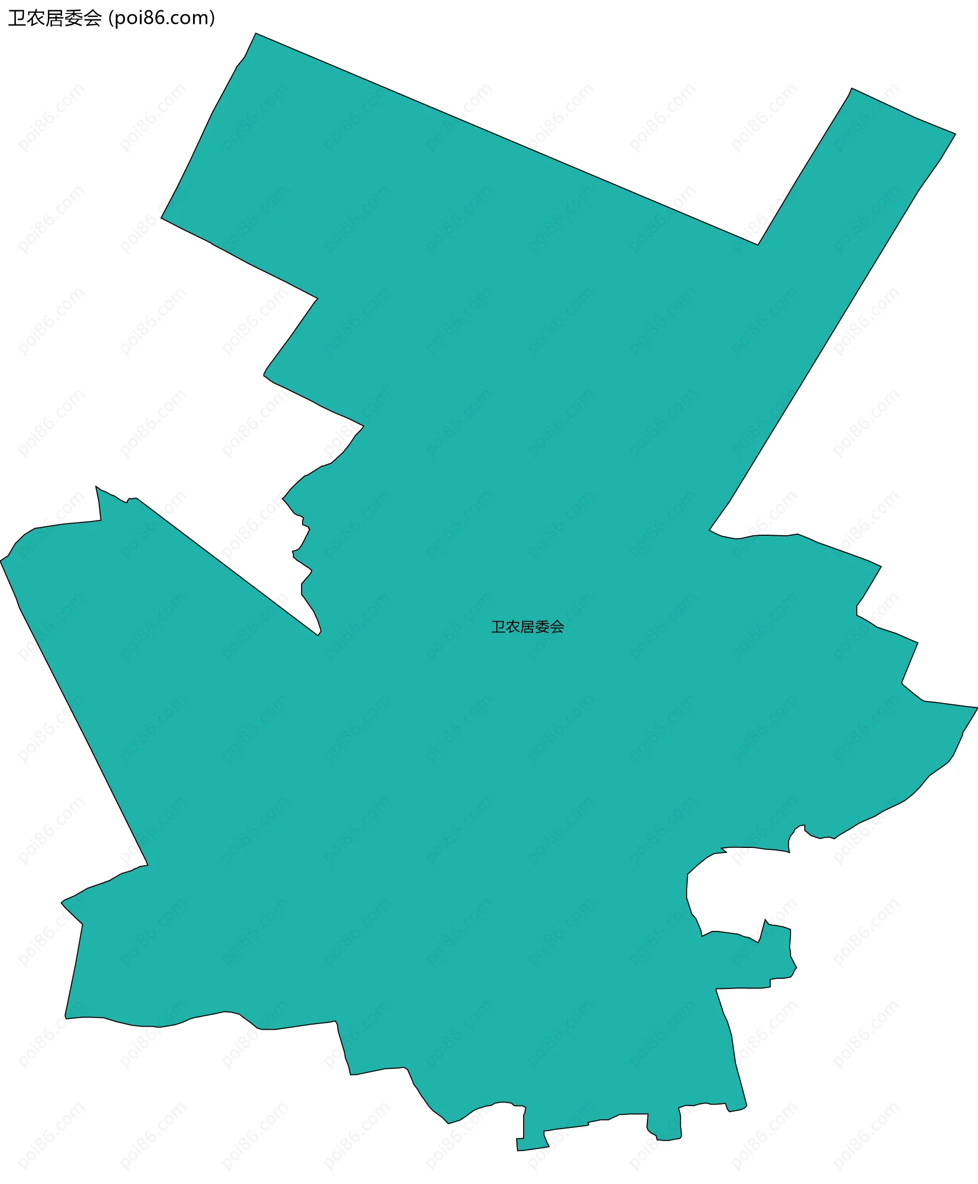 卫农居委会边界地图