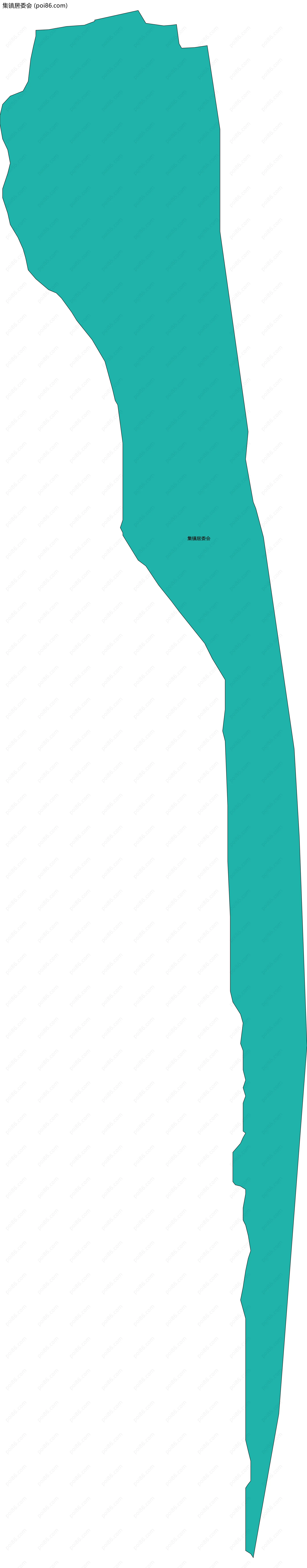 集镇居委会边界地图