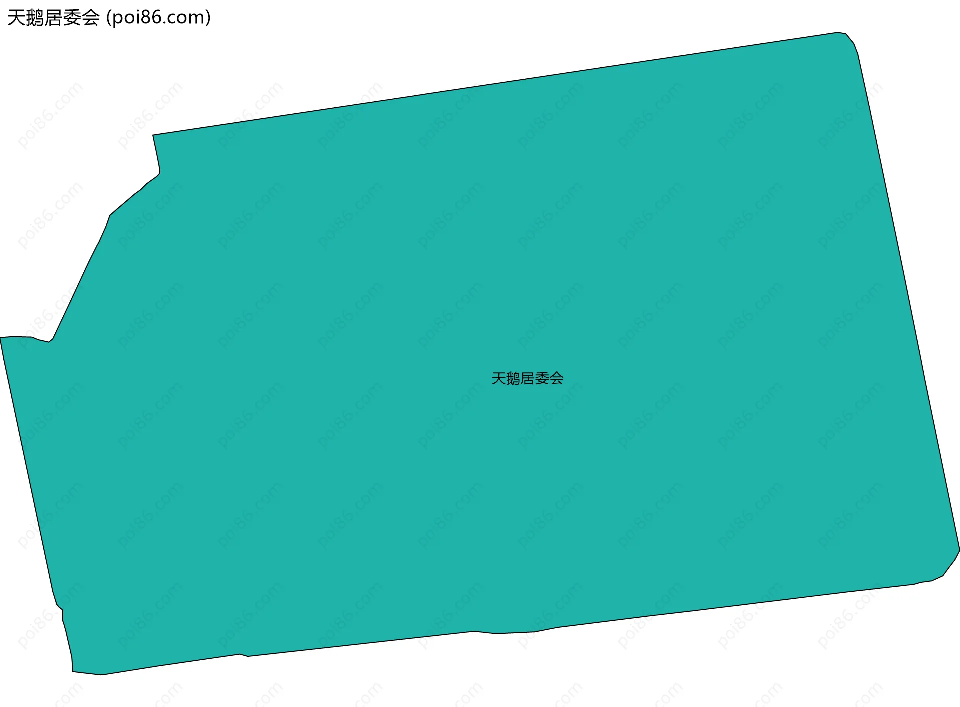 天鹅居委会边界地图