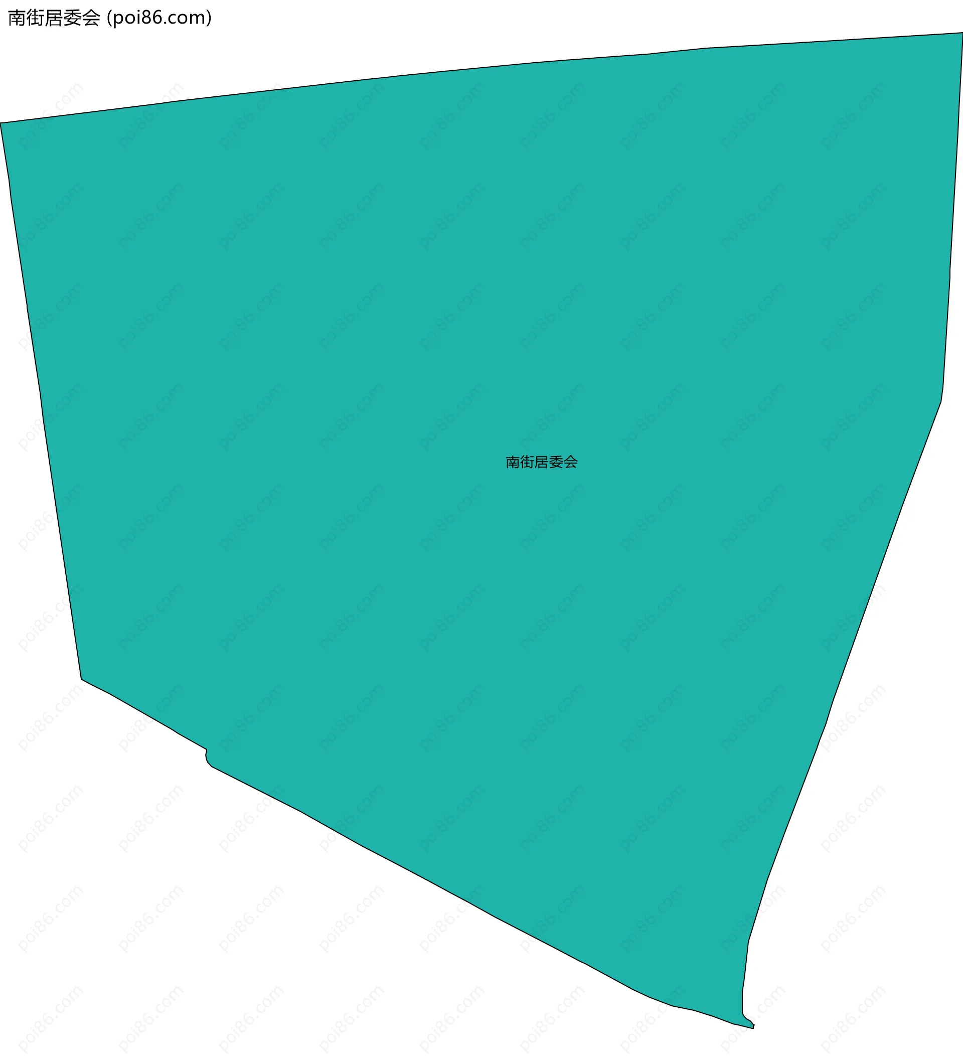 南街居委会边界地图