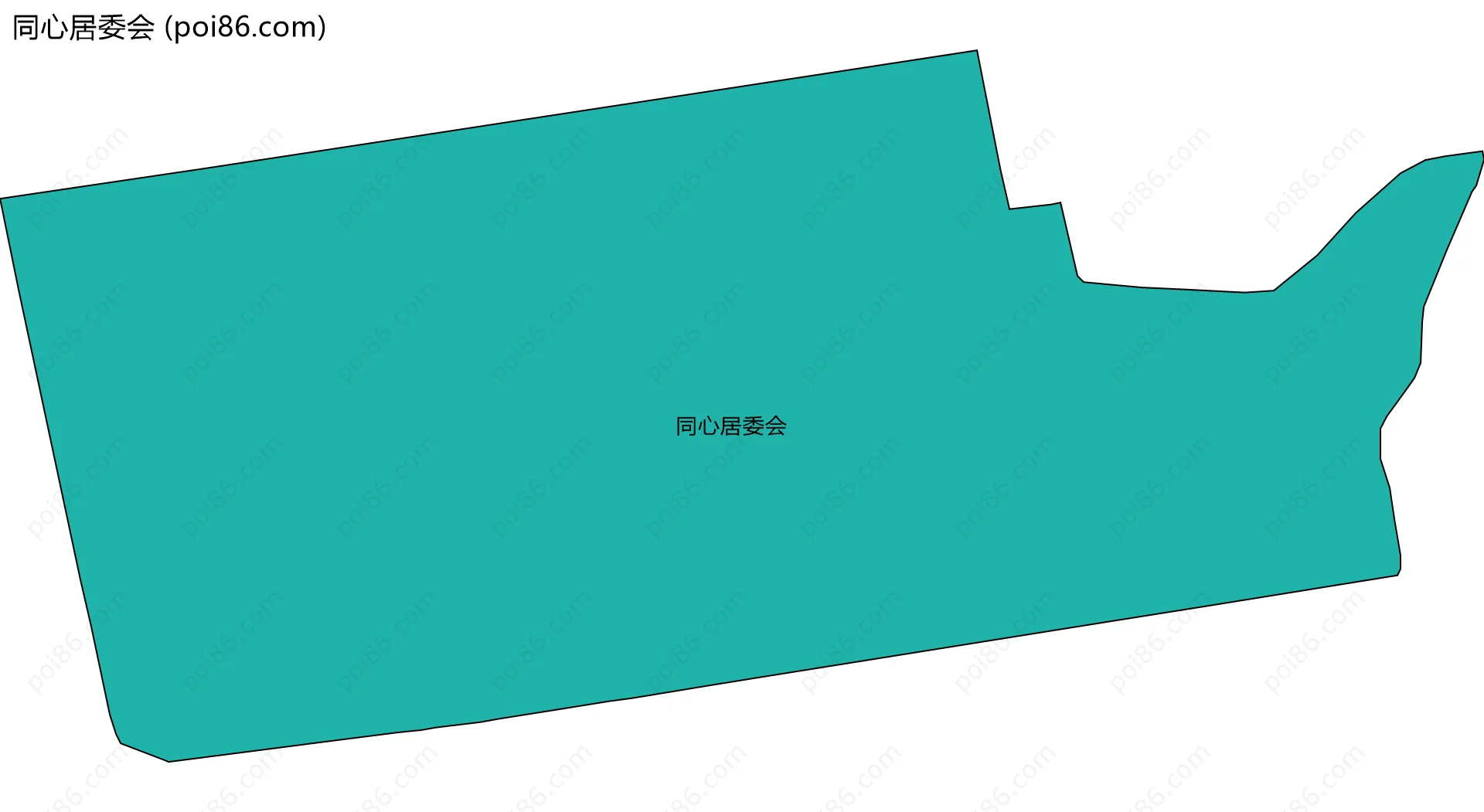 同心居委会边界地图