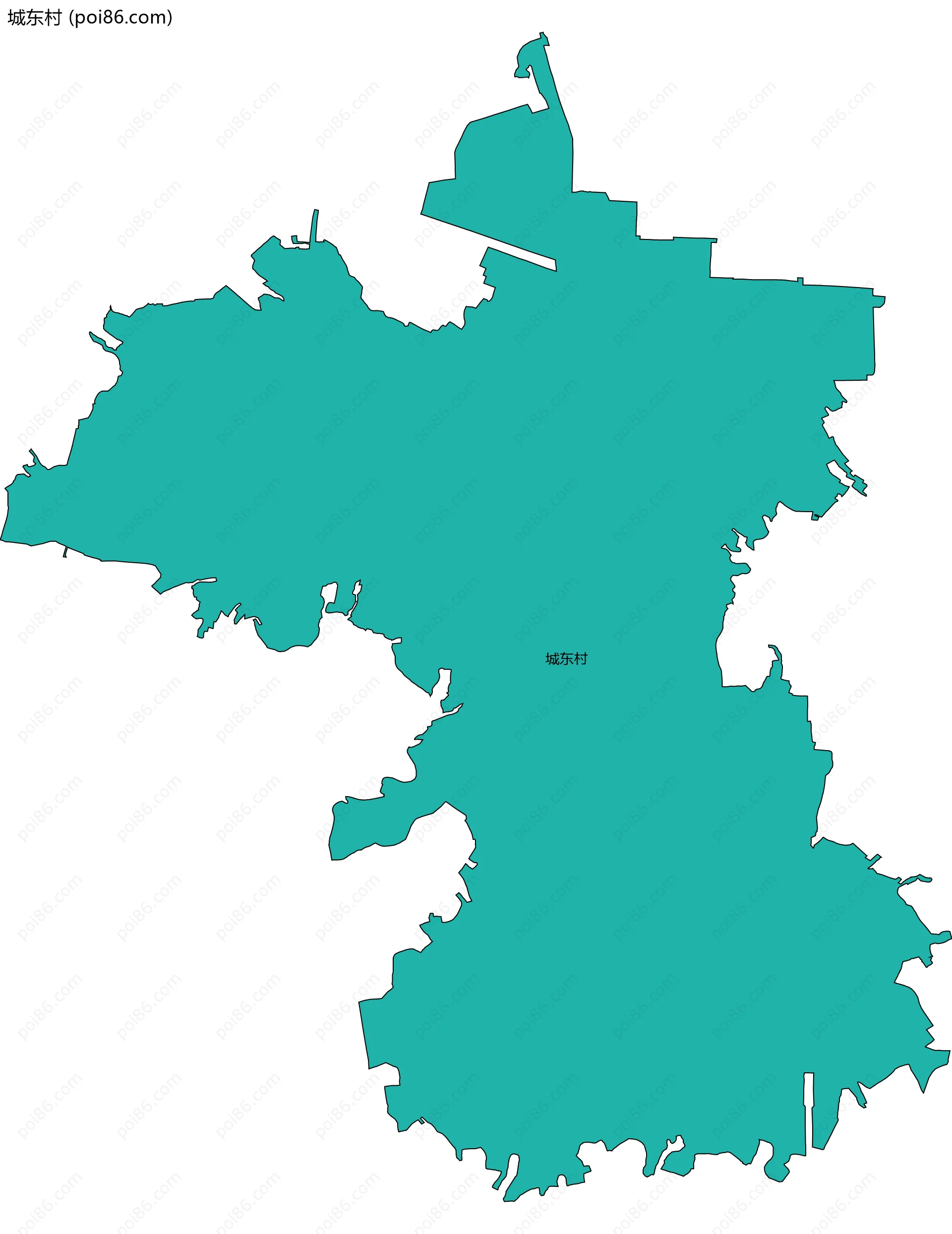 城东村边界地图