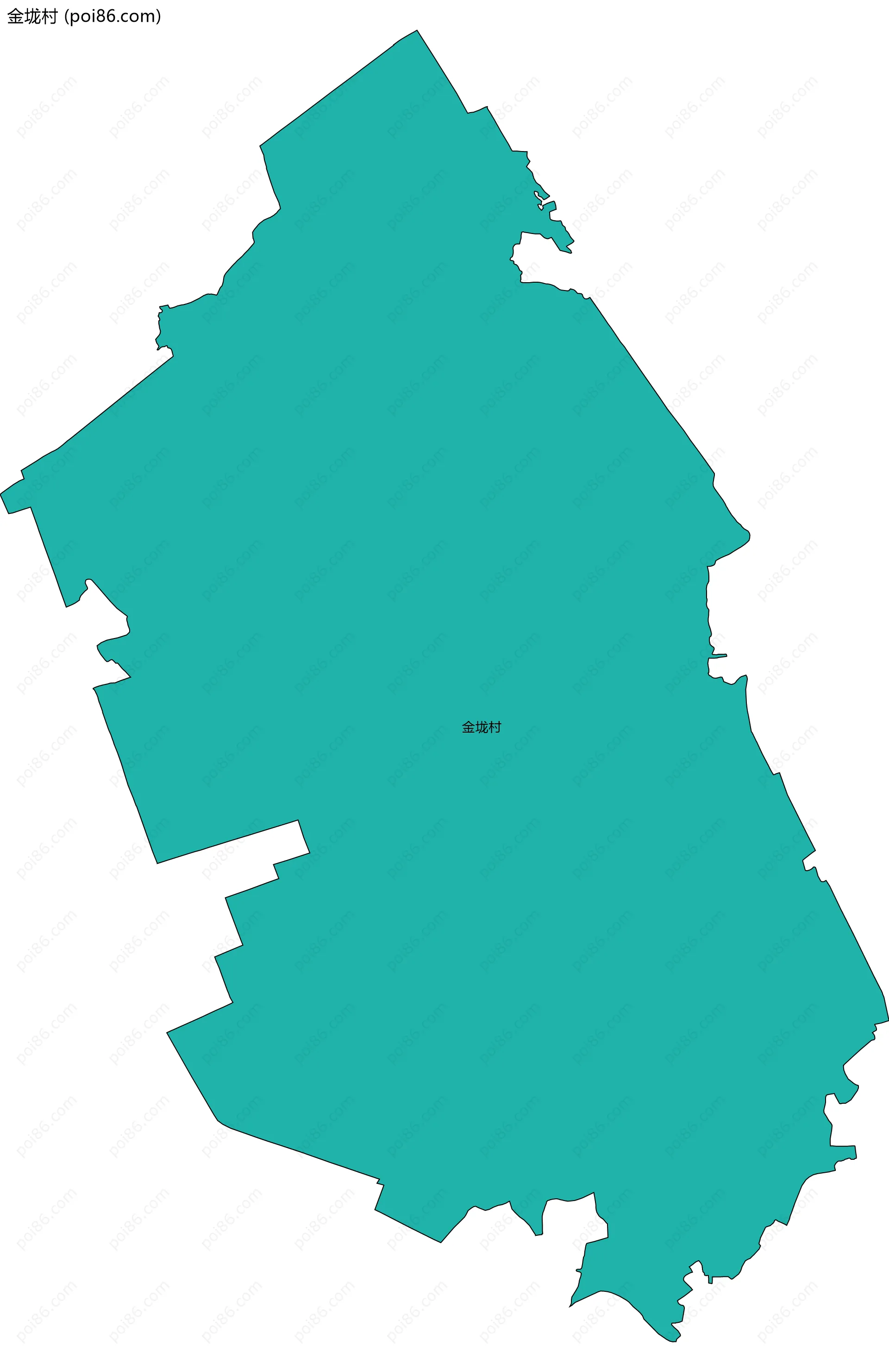 金垅村边界地图