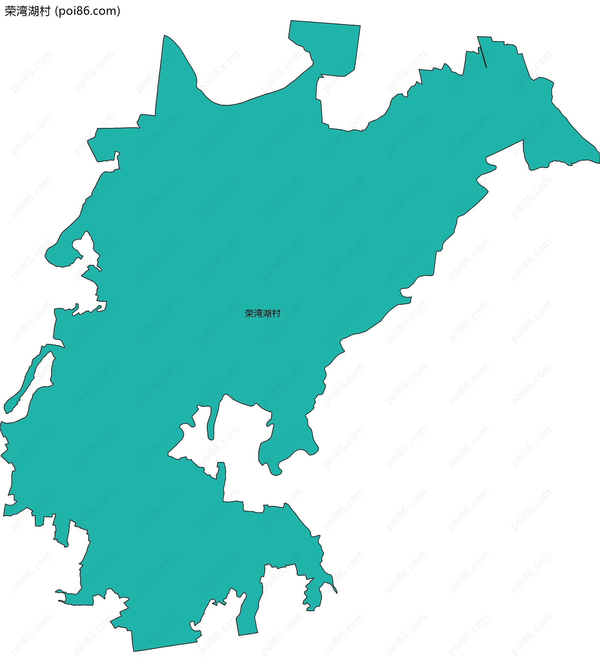 荣湾湖村边界地图