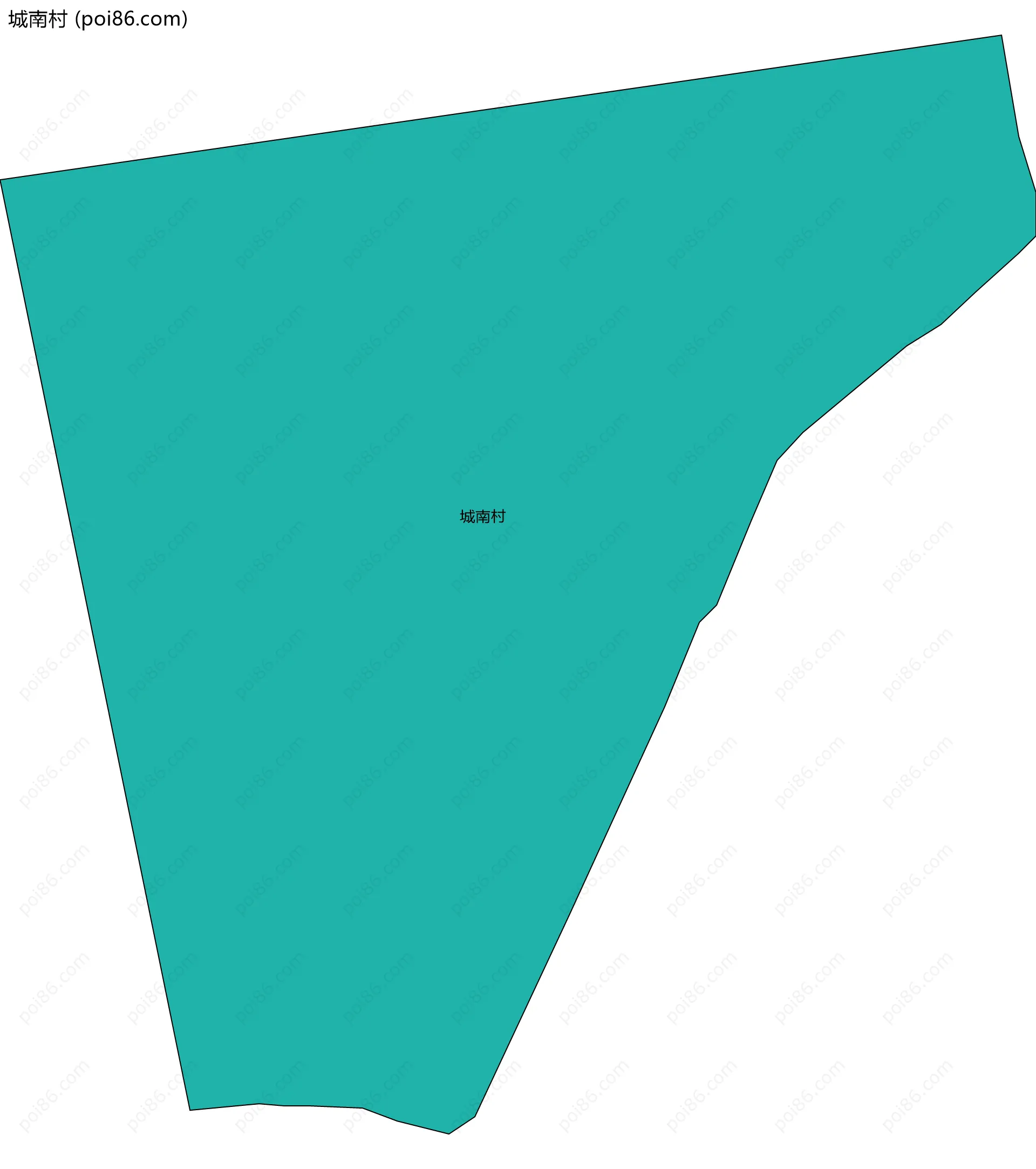 城南村边界地图