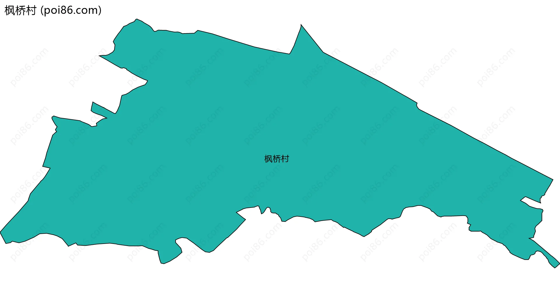 枫桥村边界地图