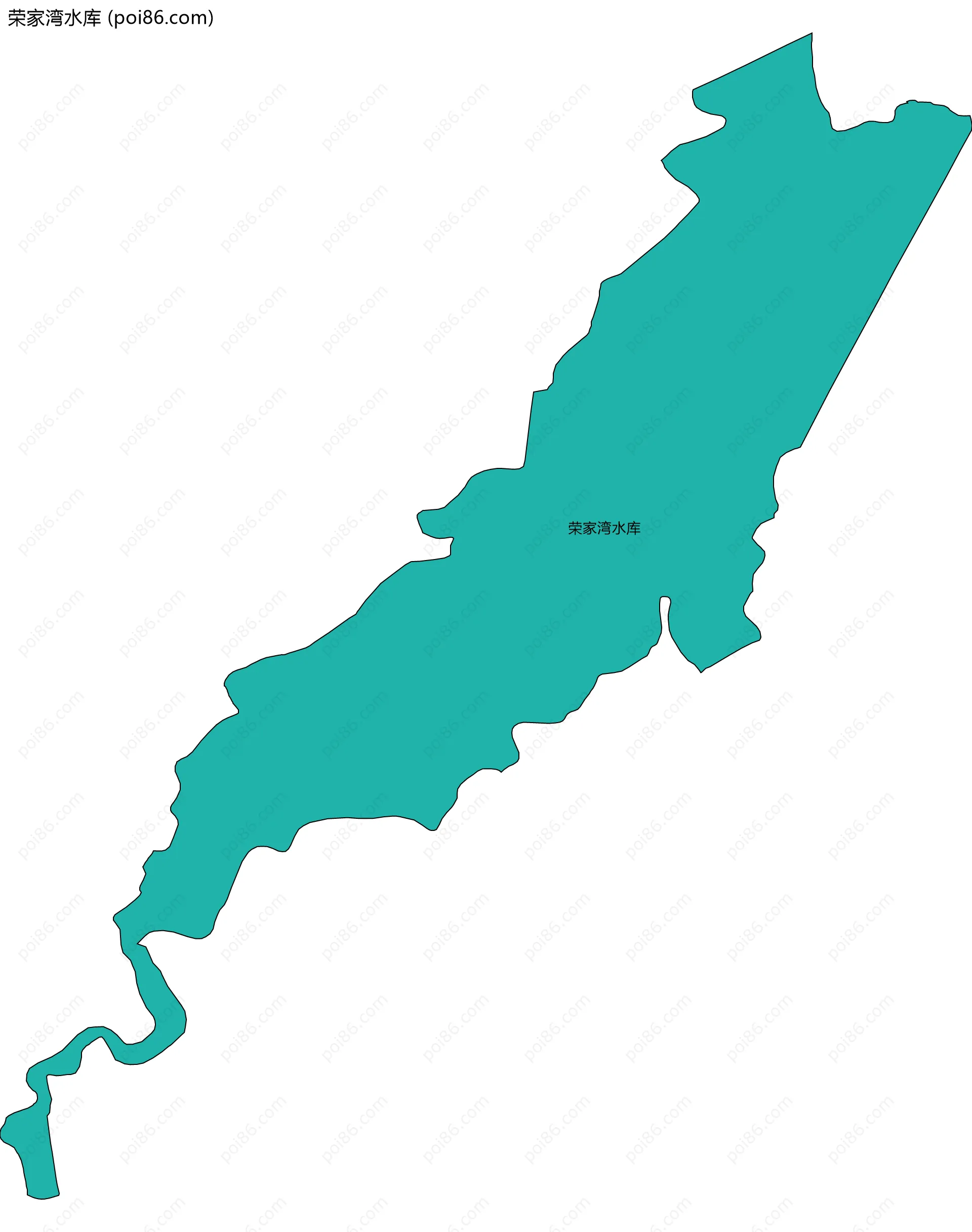 荣家湾水库边界地图