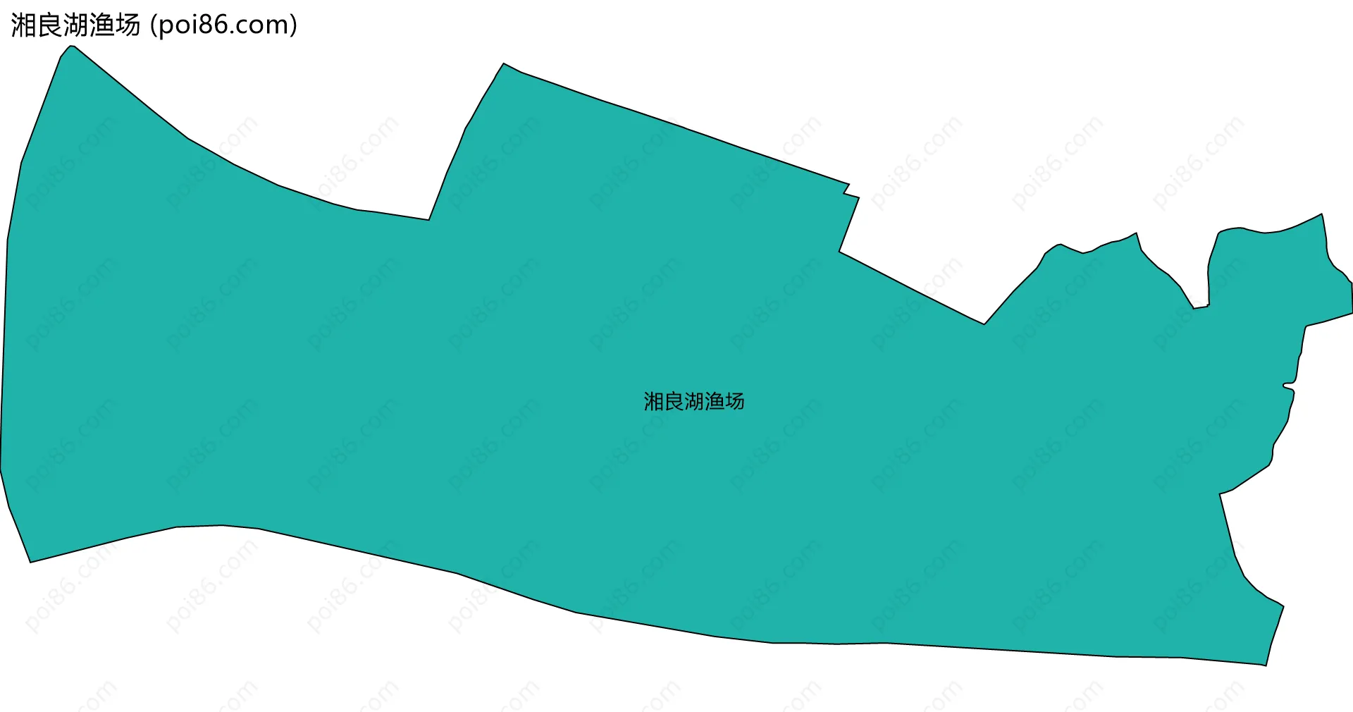 湘良湖渔场边界地图