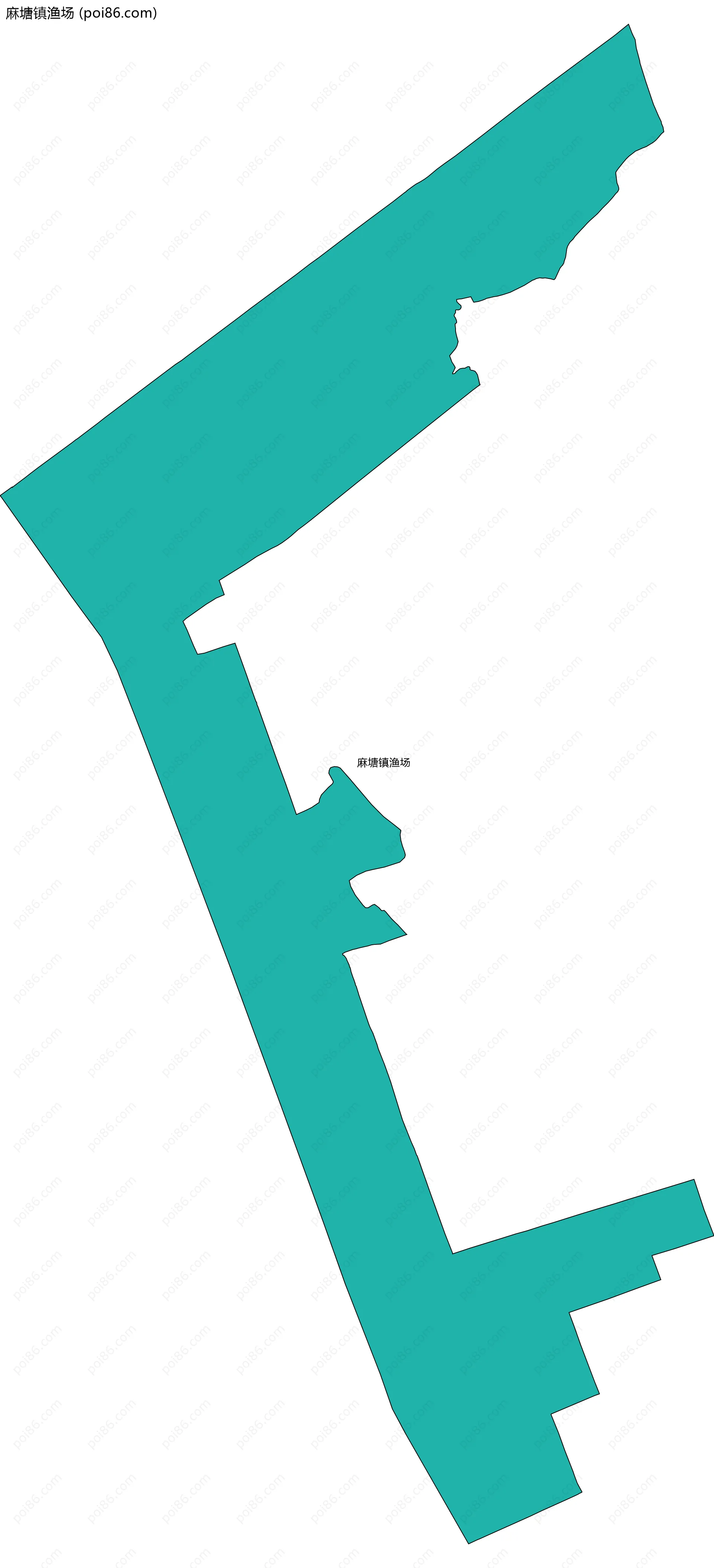 麻塘镇渔场边界地图