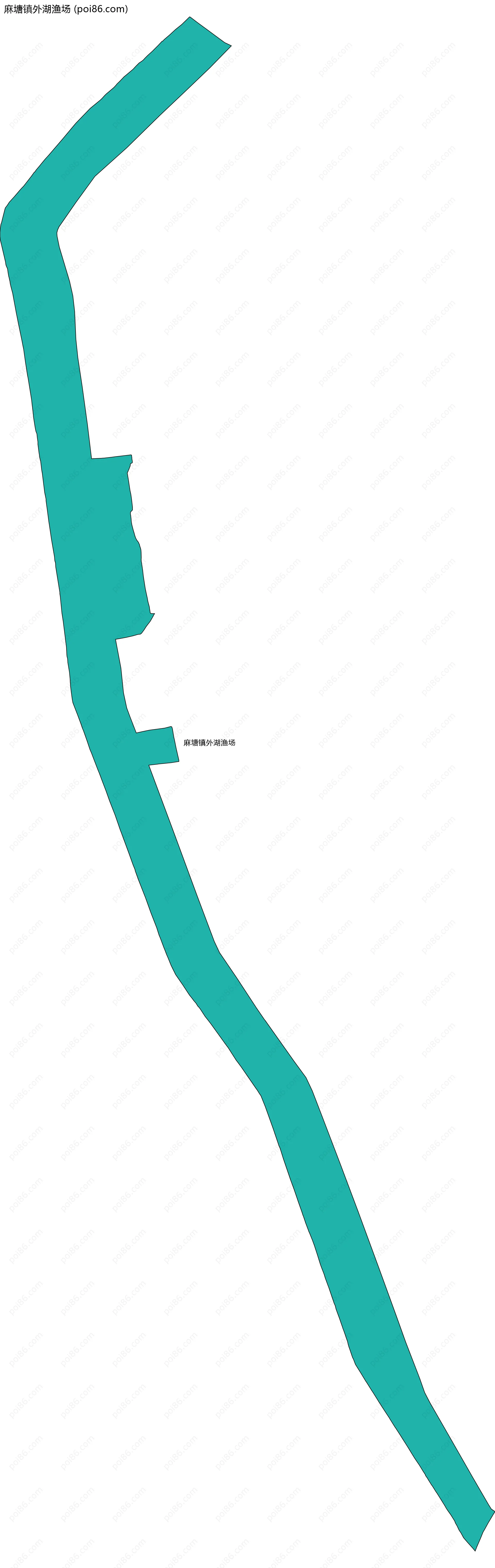 麻塘镇外湖渔场边界地图