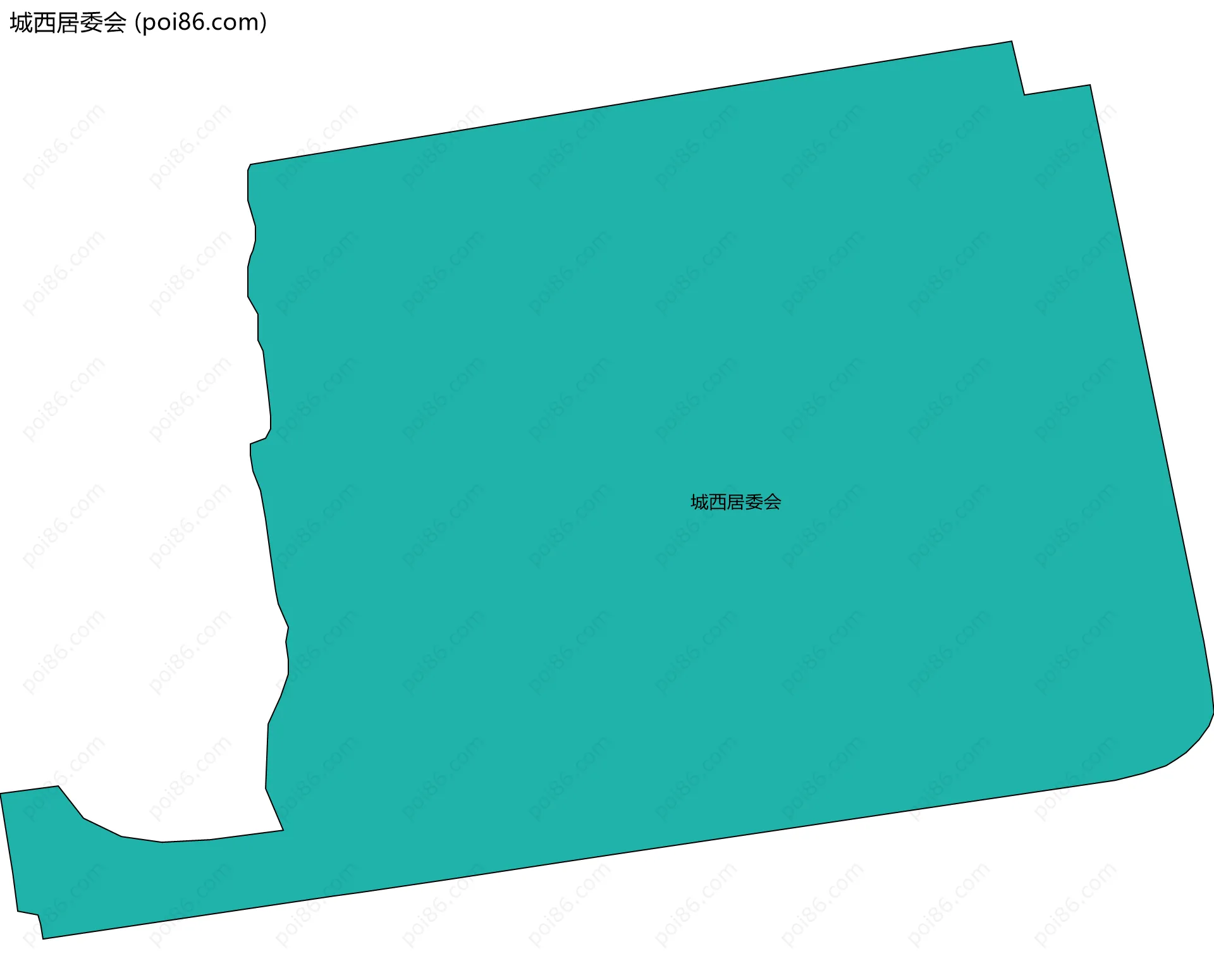 城西居委会边界地图
