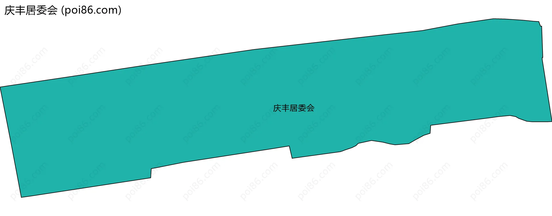 庆丰居委会边界地图