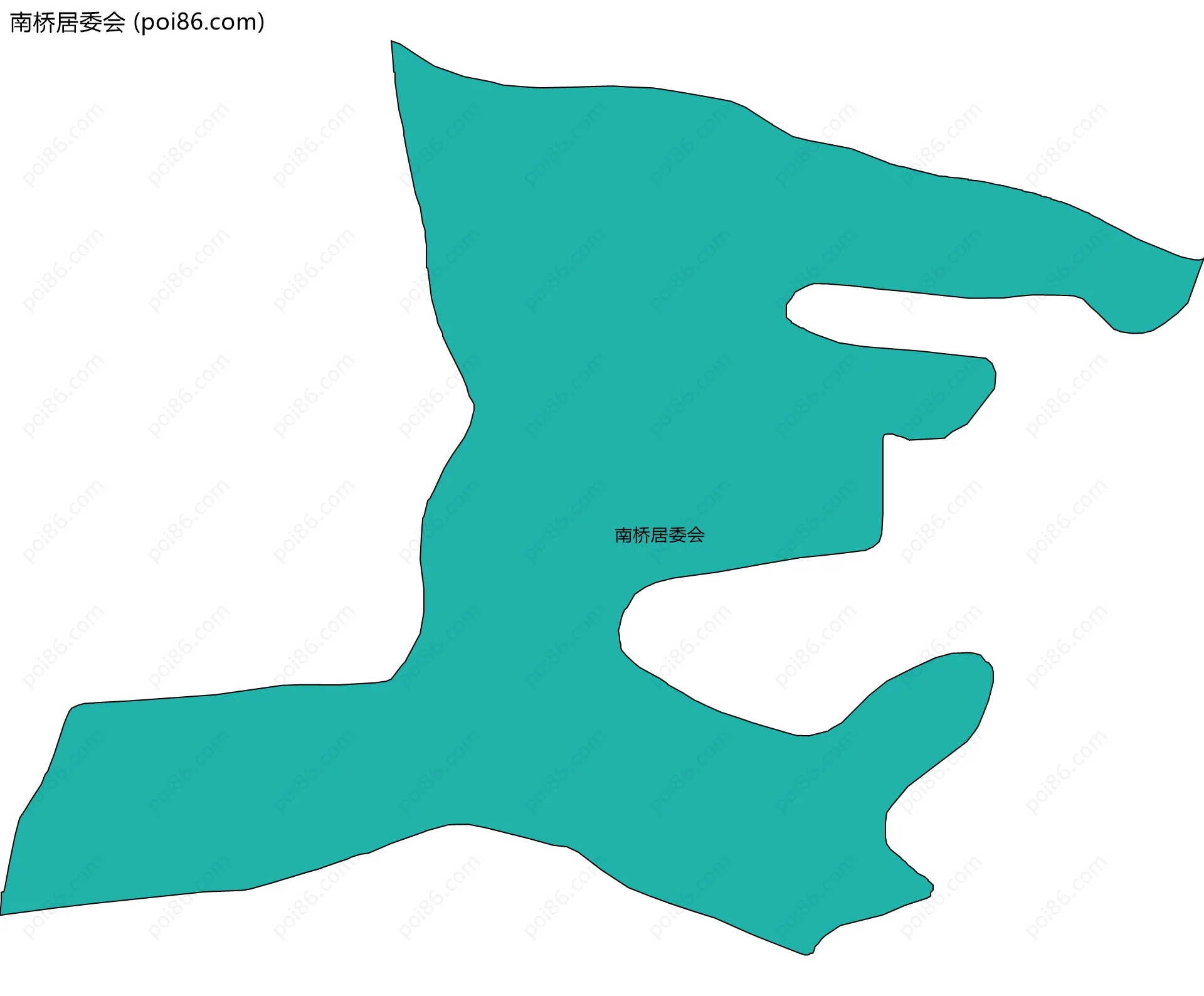 南桥居委会边界地图