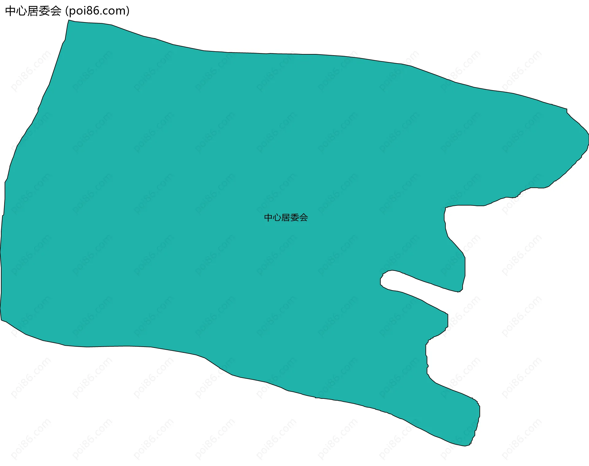 中心居委会边界地图