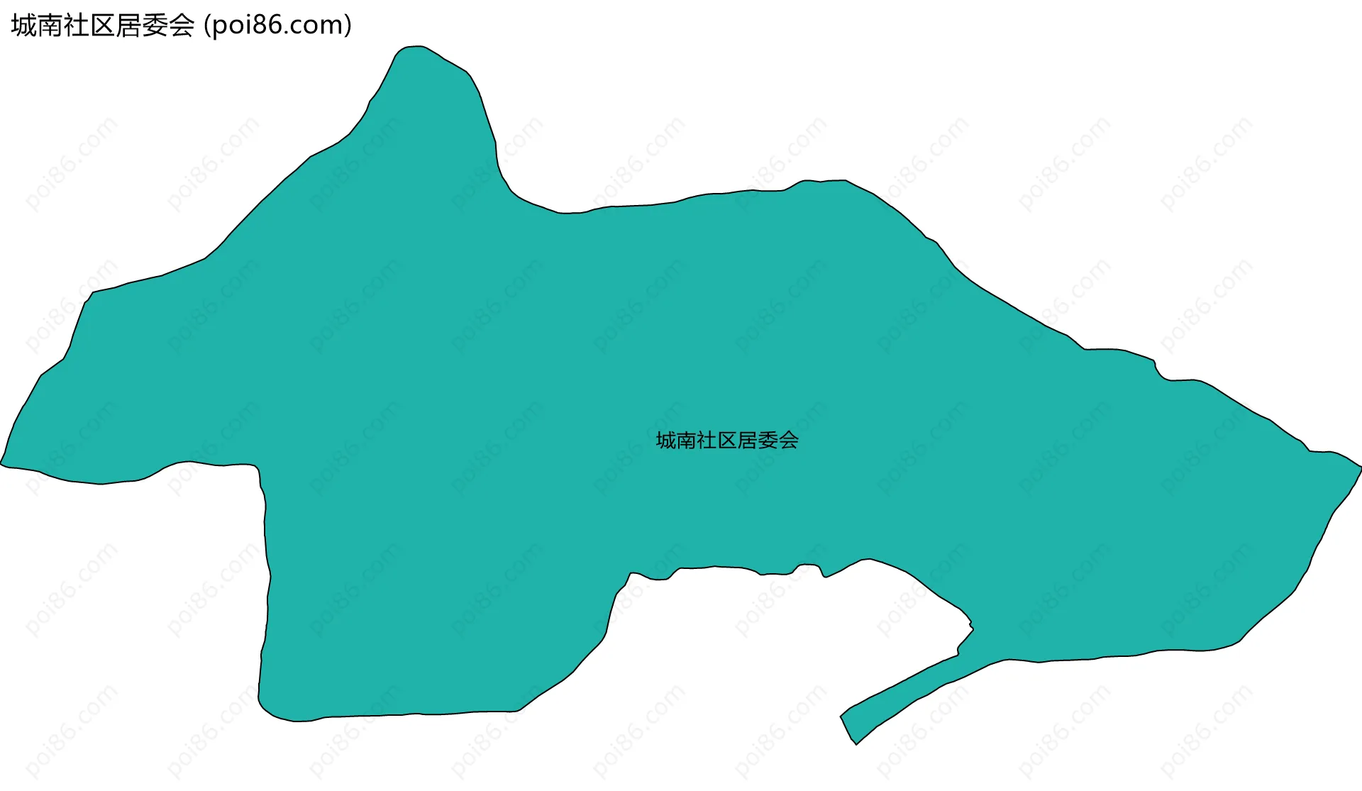 城南社区居委会边界地图