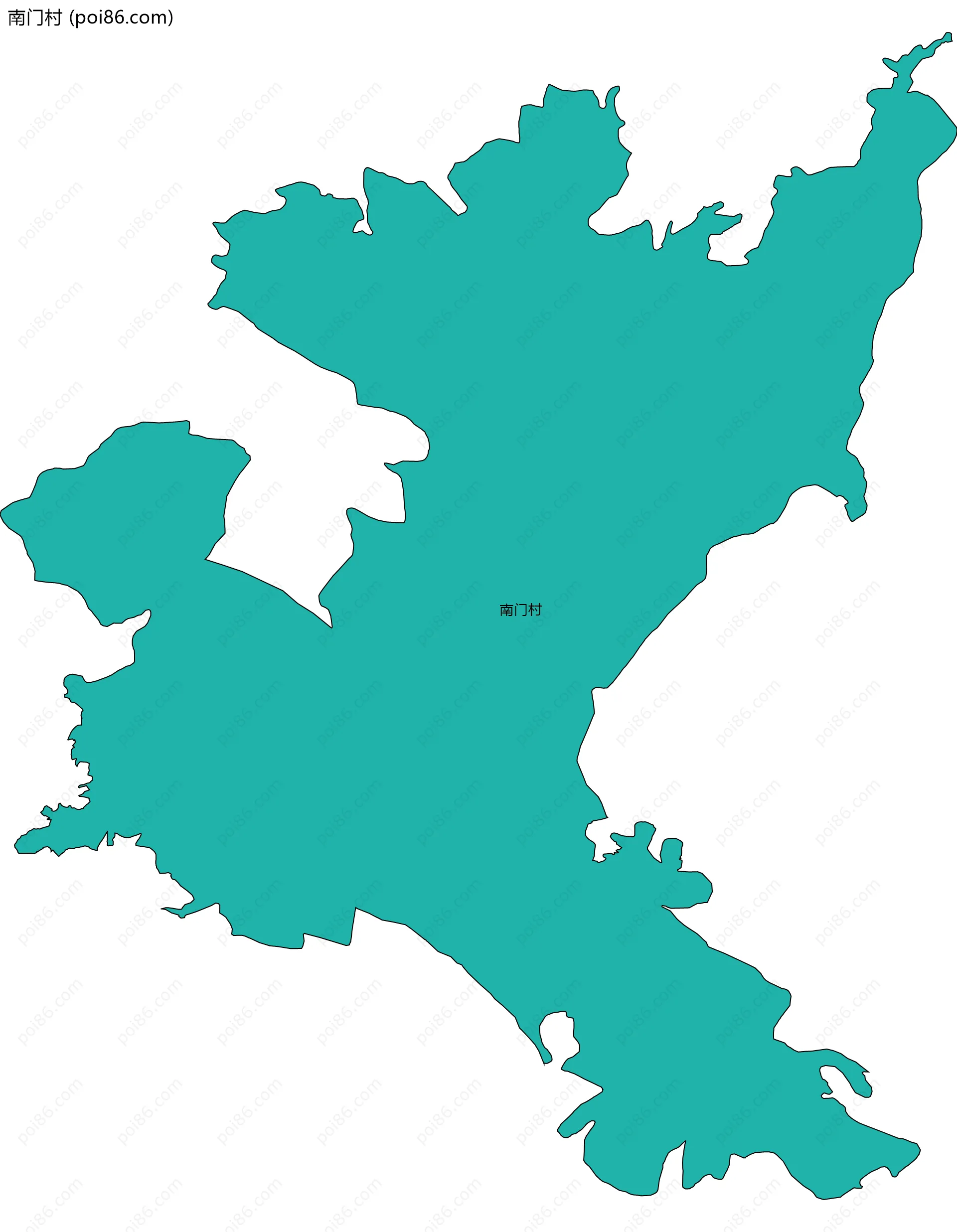 南门村边界地图