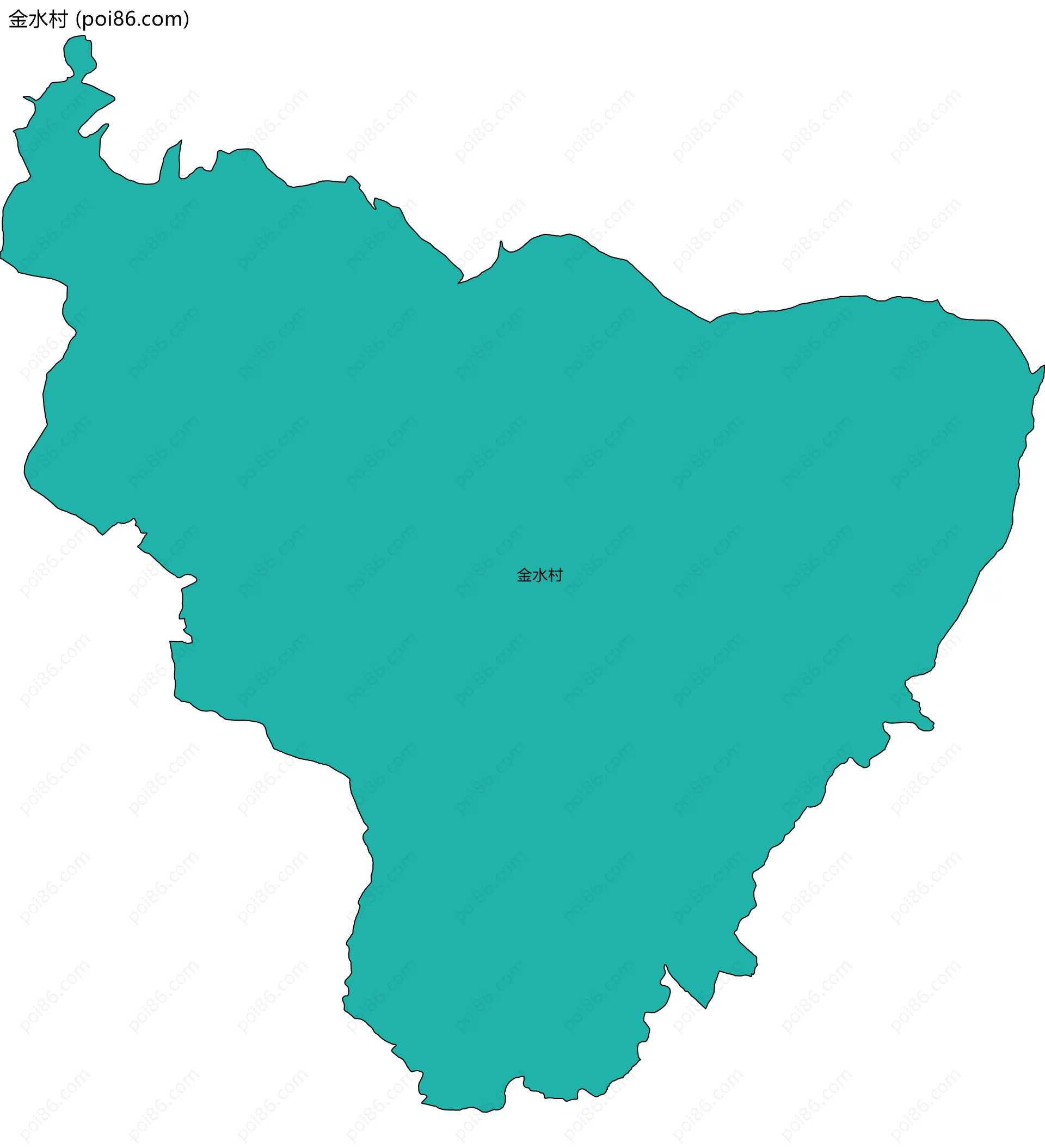 金水村边界地图