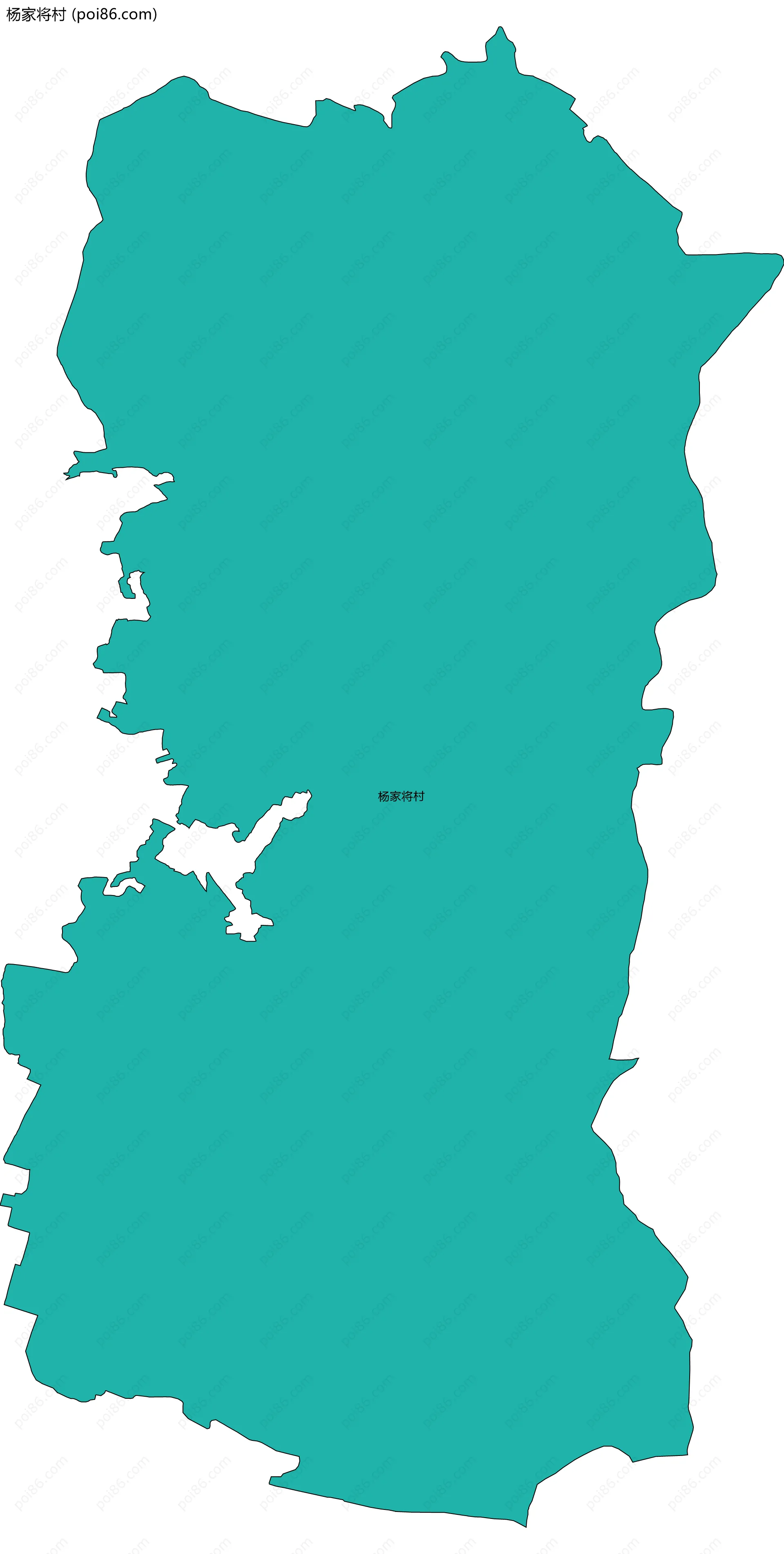 杨家将村边界地图