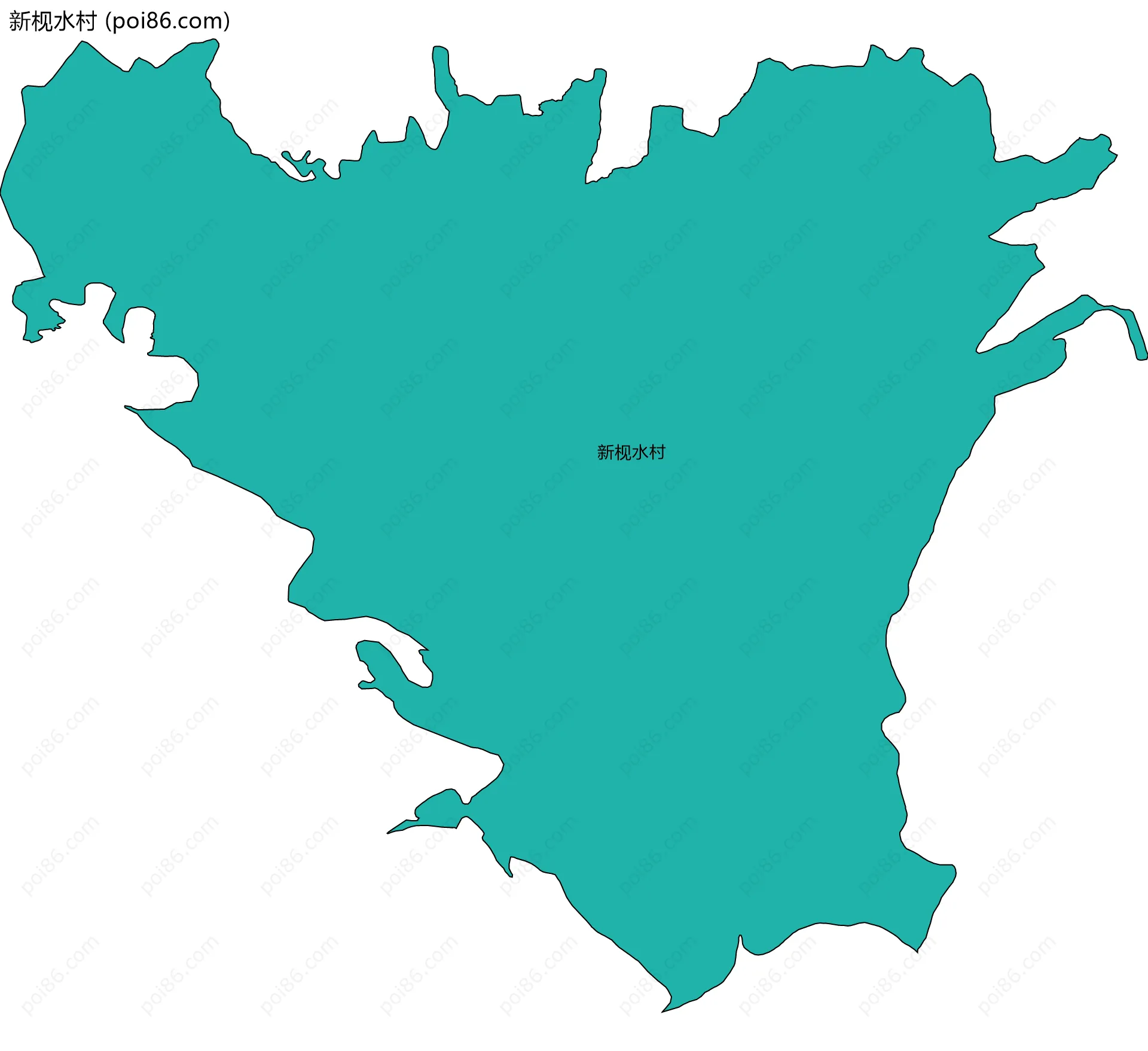 新枧水村边界地图