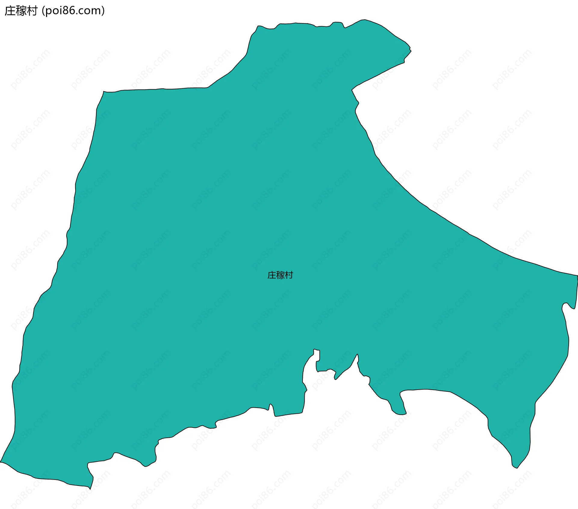 庄稼村边界地图