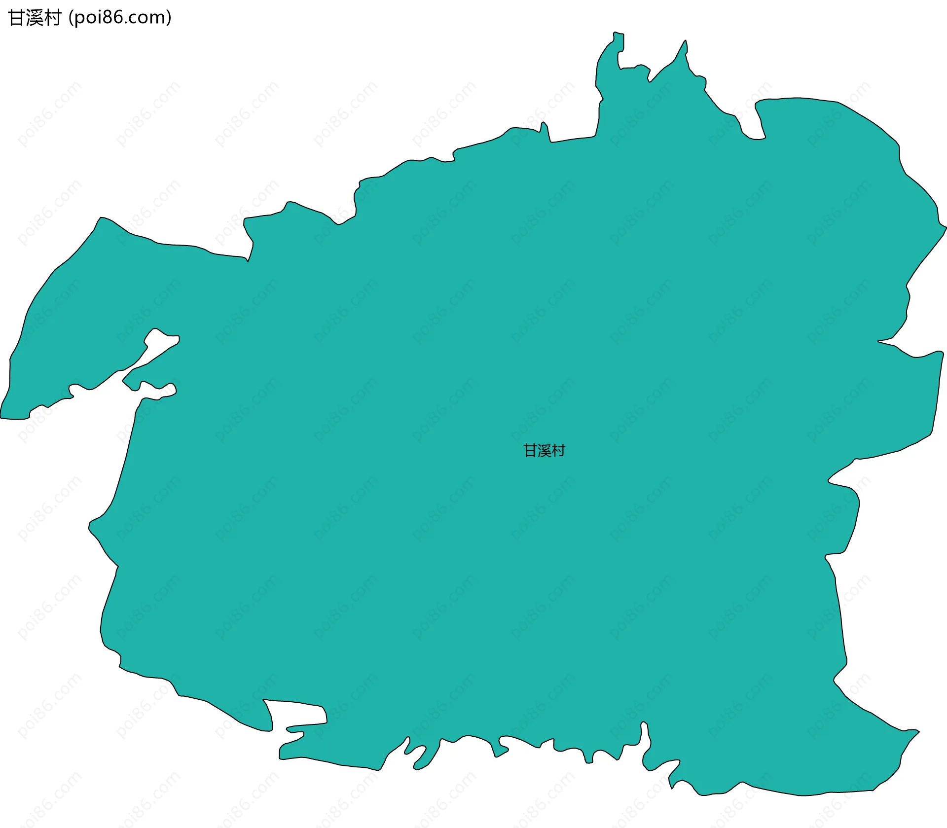 甘溪村边界地图